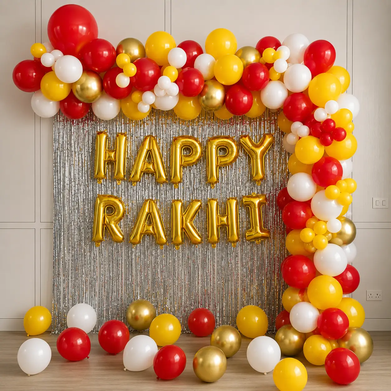 Balloon Arch Decor for Rakhi Celebration
