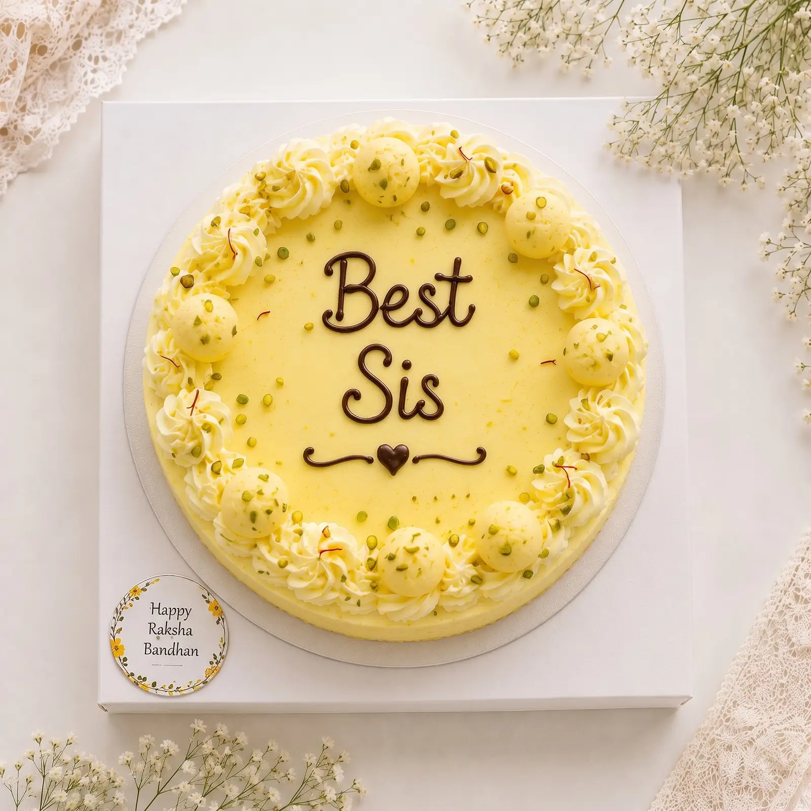 Premium Raksha Bandhan Cake & Rakhi Set — photo 2