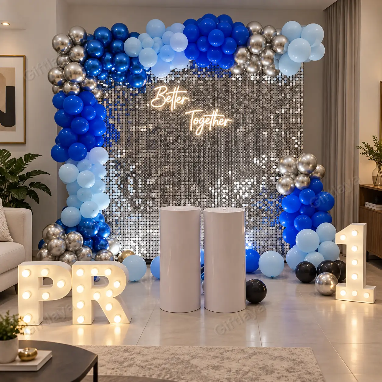 1st Anniversary Stage Backdrop