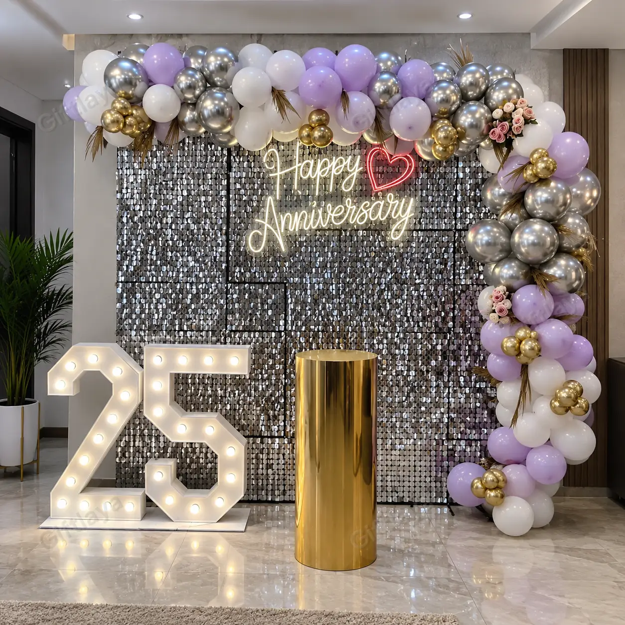 25th Anniversary Sequence Decor