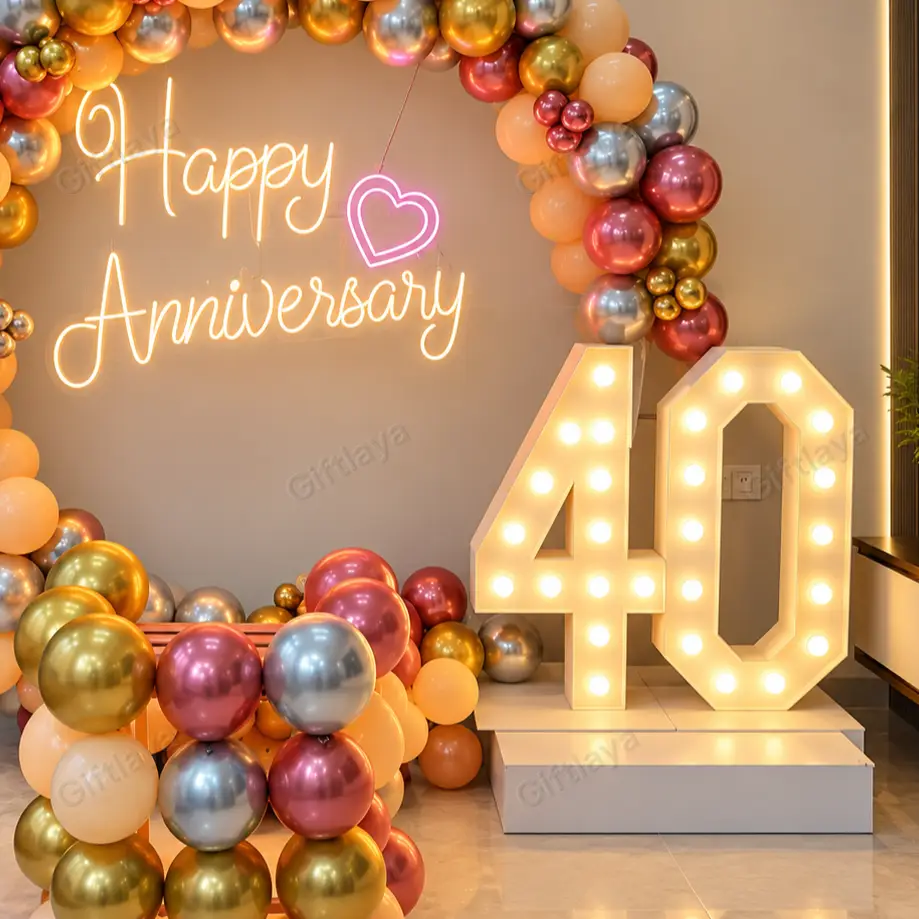 40th Marriage Anniversary Decor — photo 3
