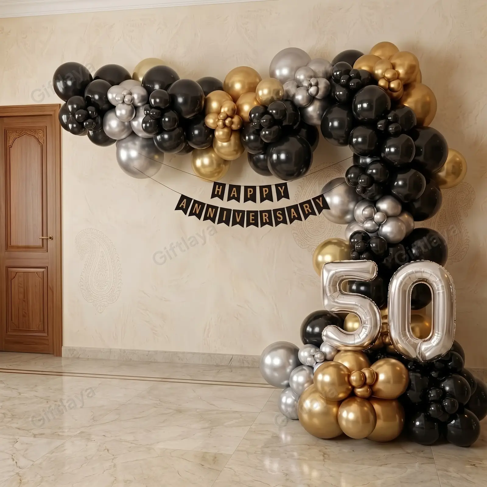 50th Anniversary Balloon Arch
