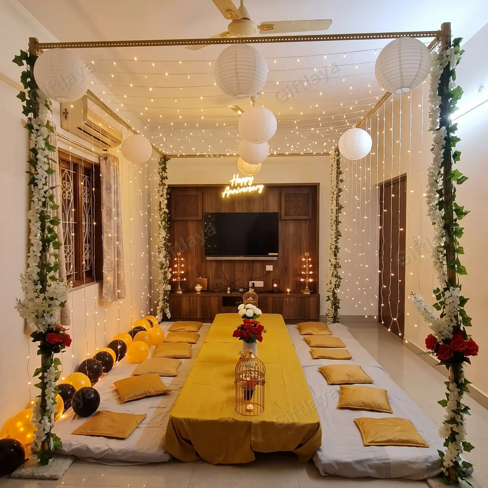 Anniversary Sit Down setup