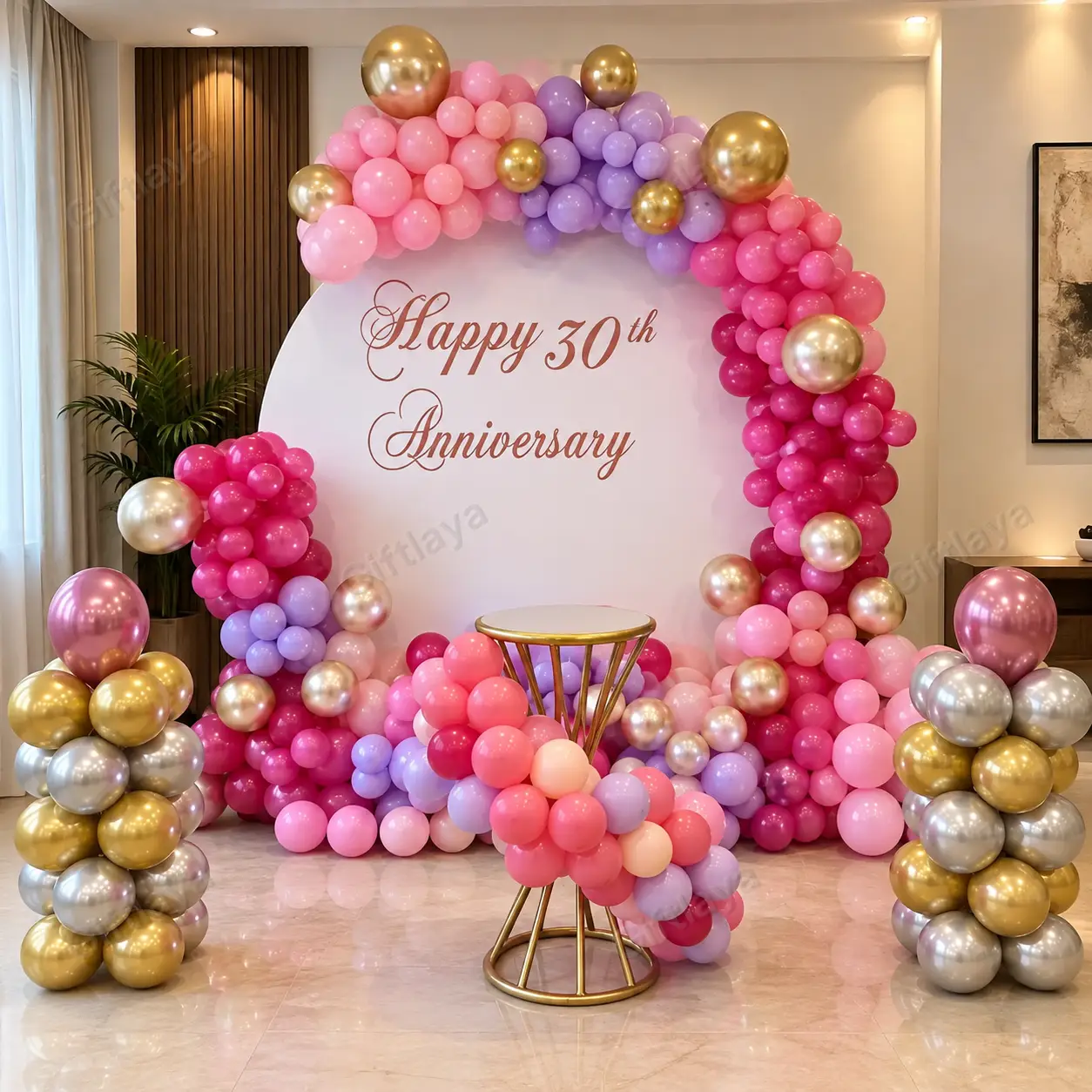 Customized Anniversary Backdrop