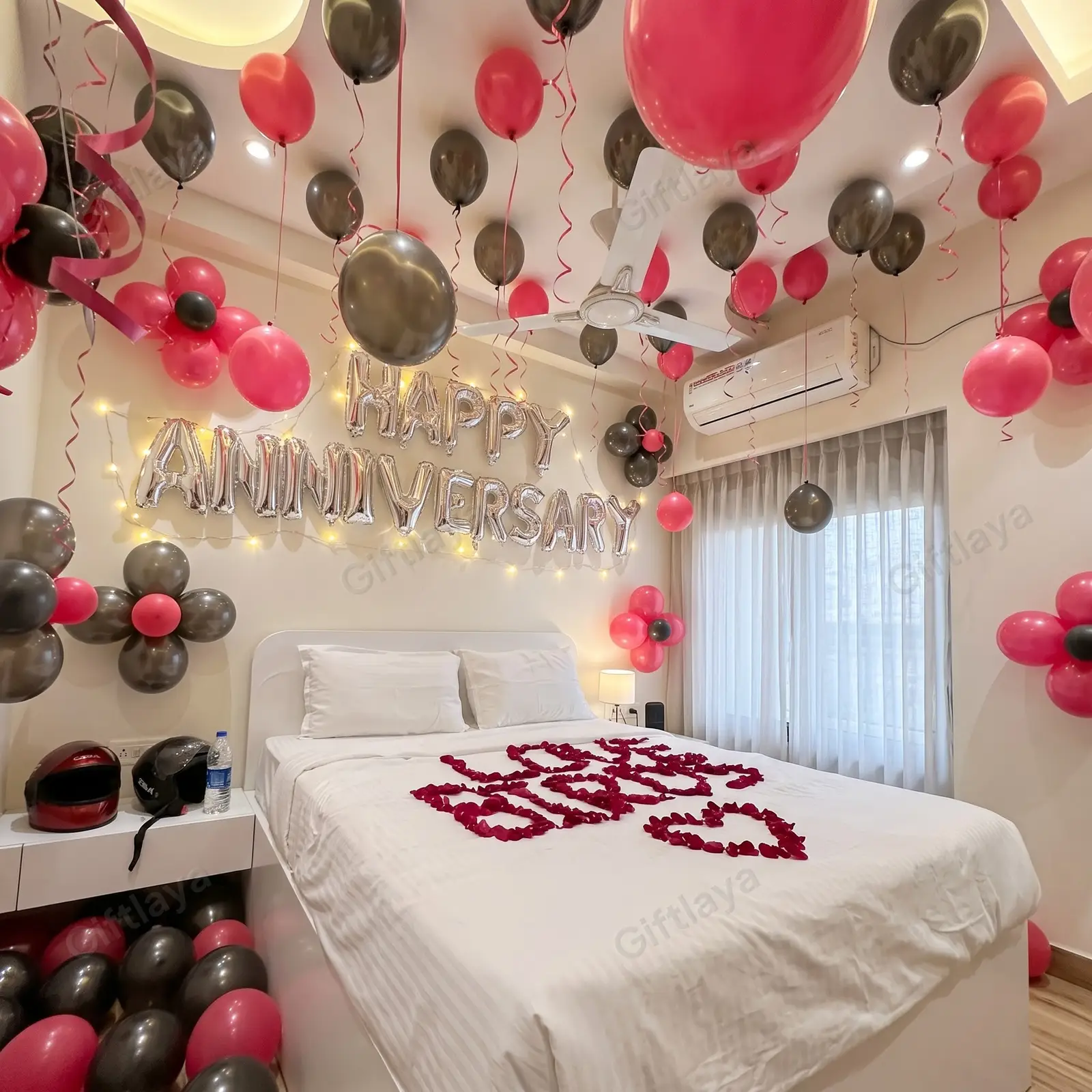 Romantic Anniversary Room Setup