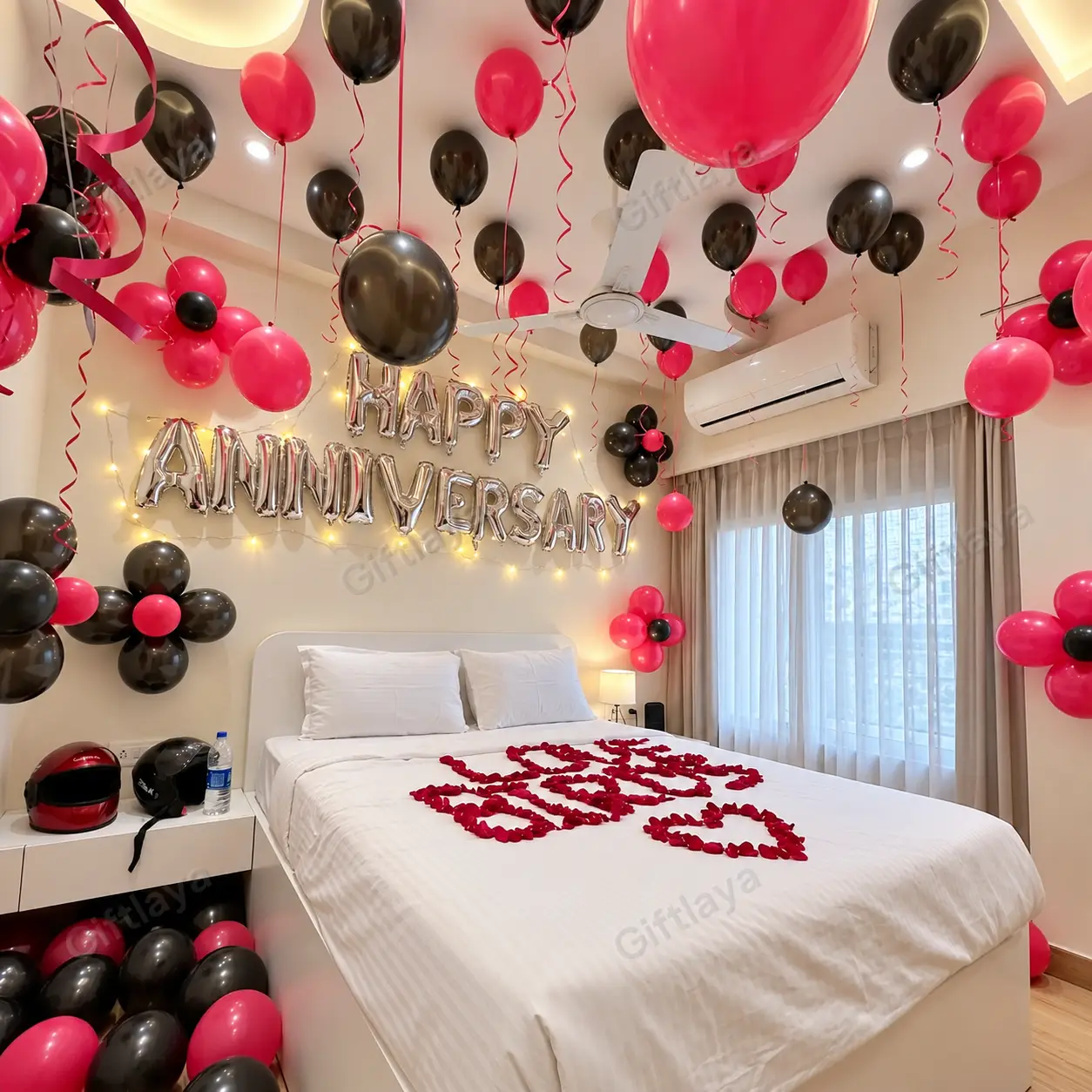 Romantic Anniversary Room Setup