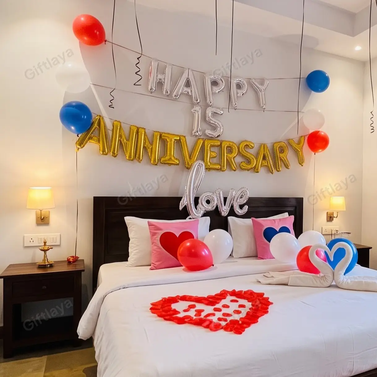 Simple Room Anniversary Decoration — photo 2