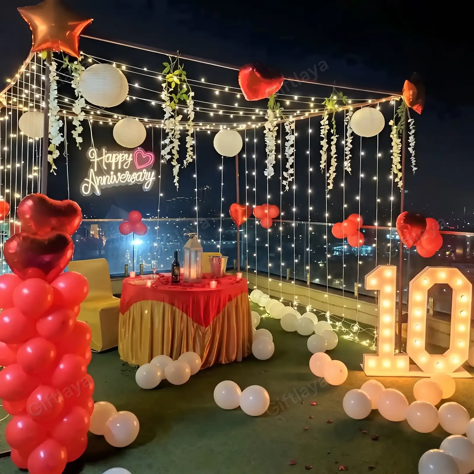 Terrace Anniversary Decoration