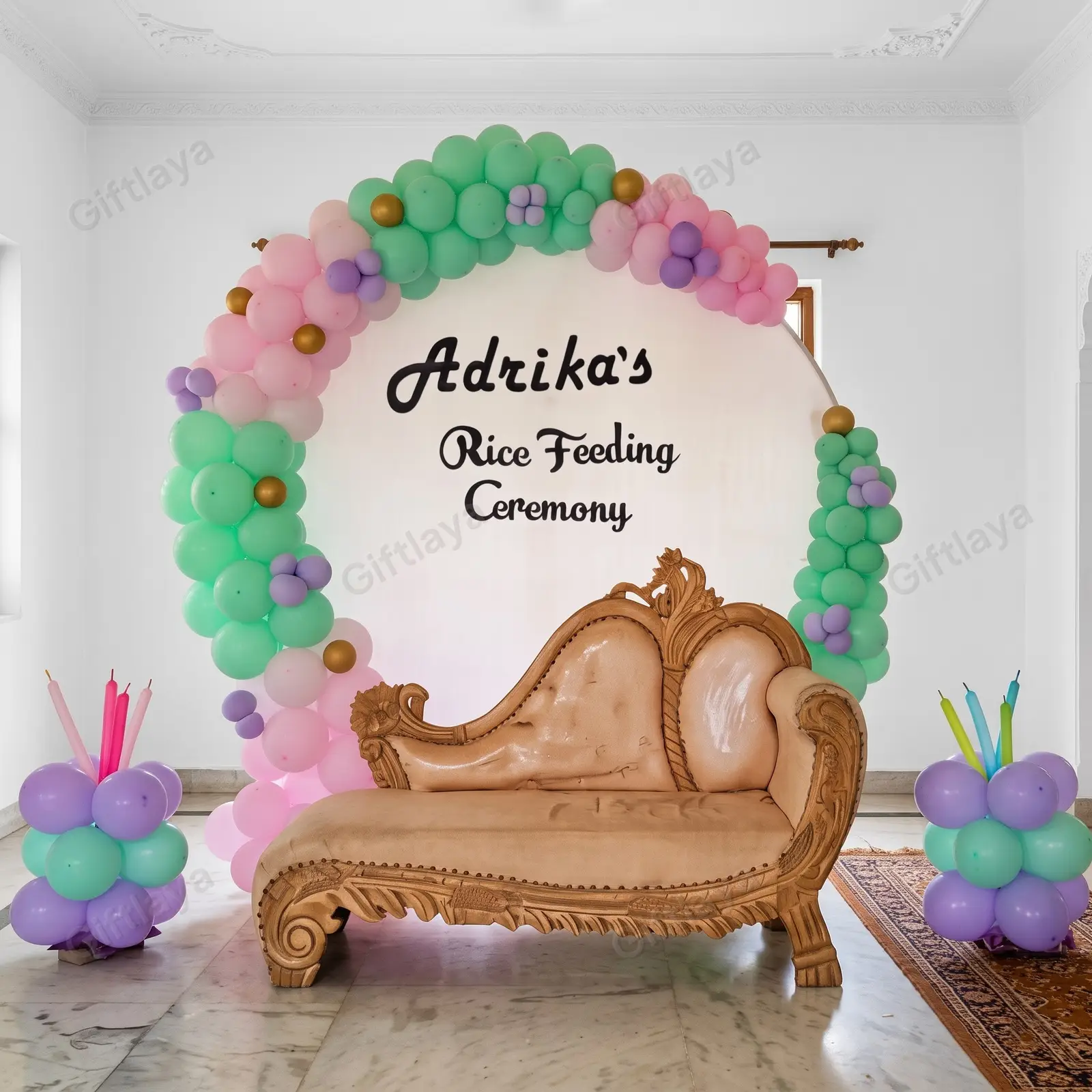 Baby Rice Ceremony Decoration