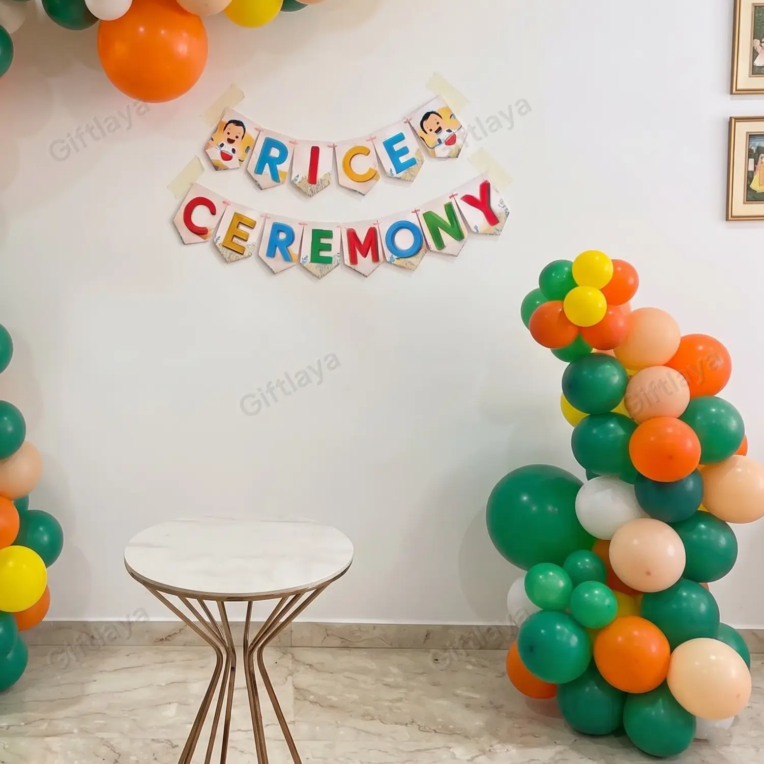 Pastel Rice Ceremony Arch — photo 3