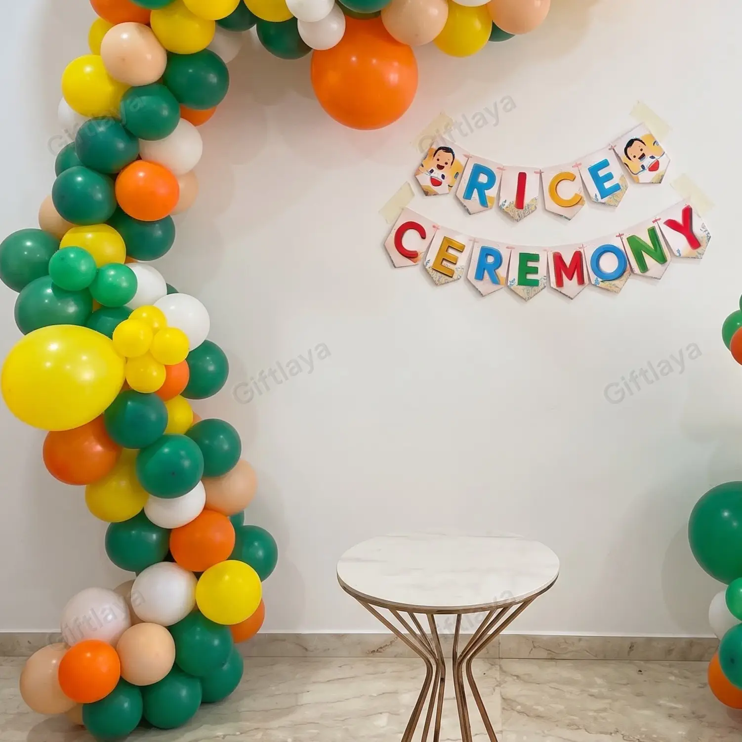 Pastel Rice Ceremony Arch — photo 2