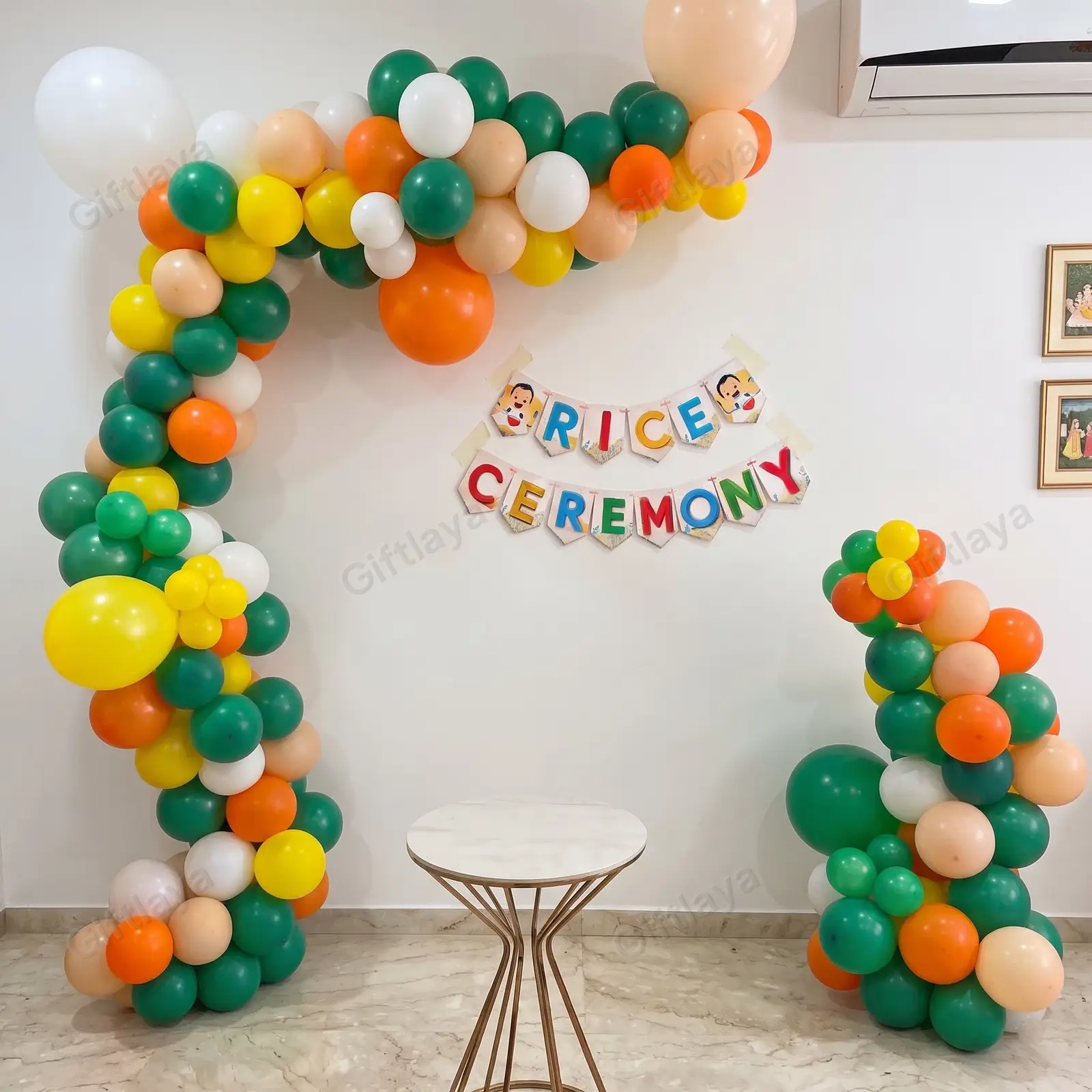 Pastel Rice Ceremony Arch