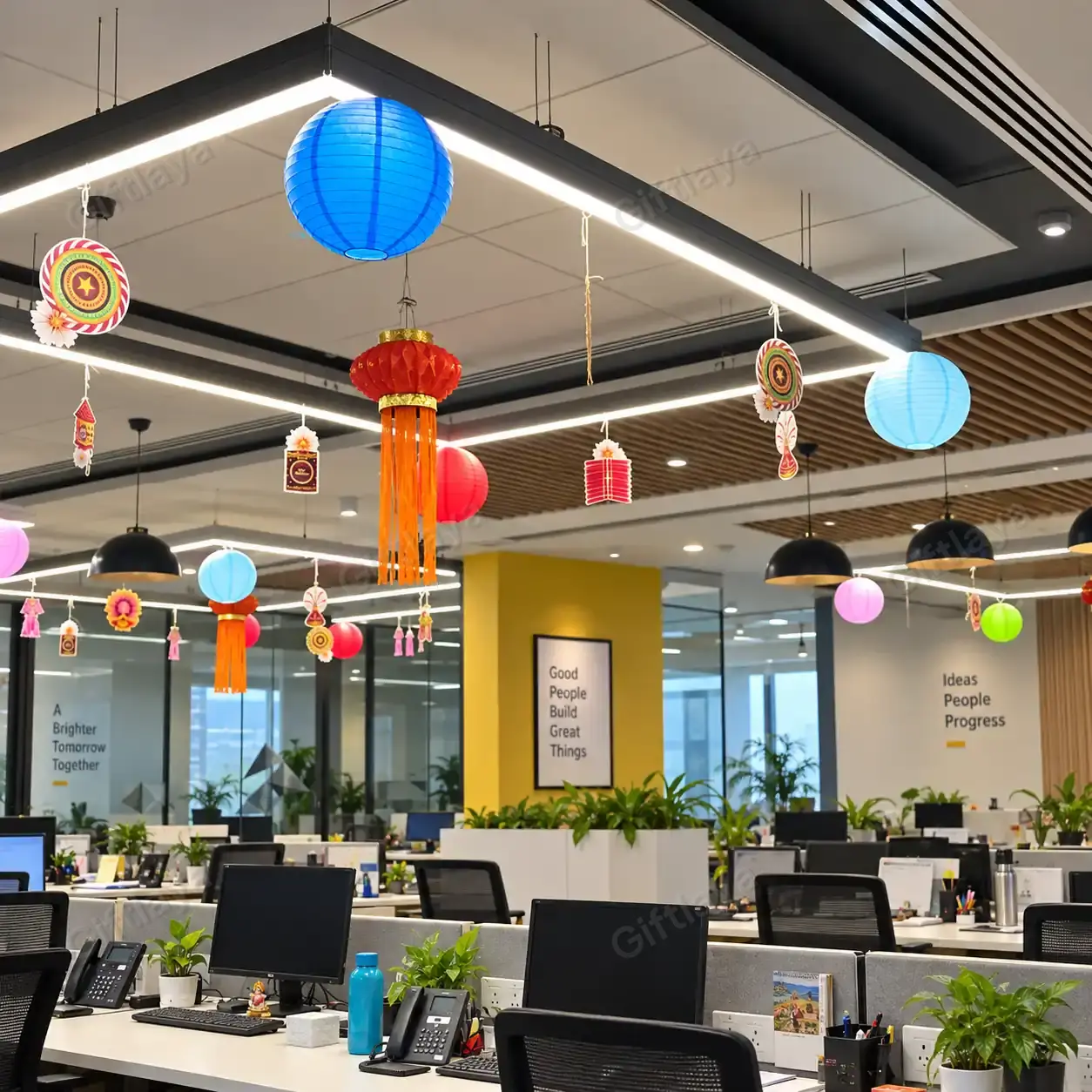 Diwali Lantern Office Decoration — photo 2
