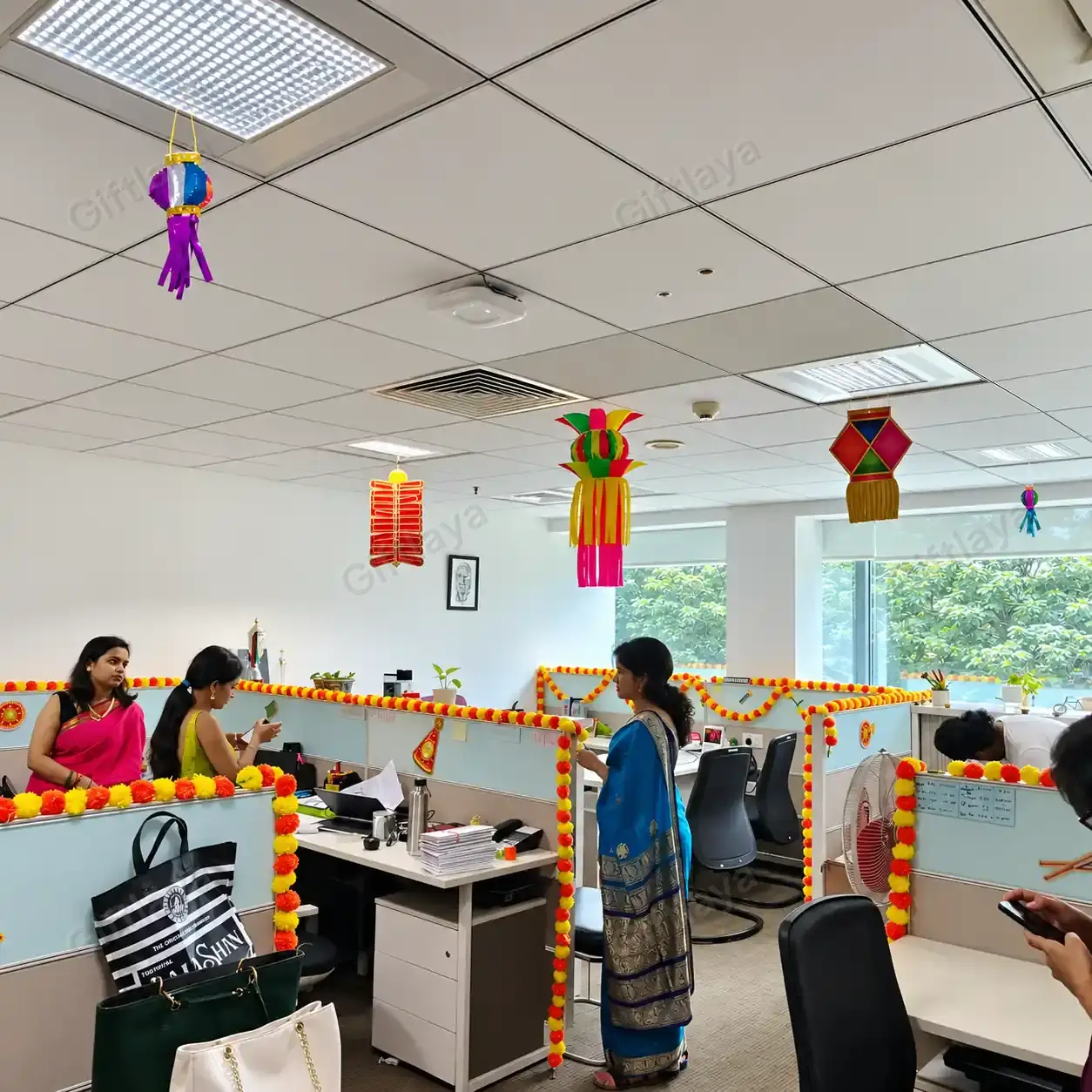 Neat Office Decoration for Diwali — photo 2
