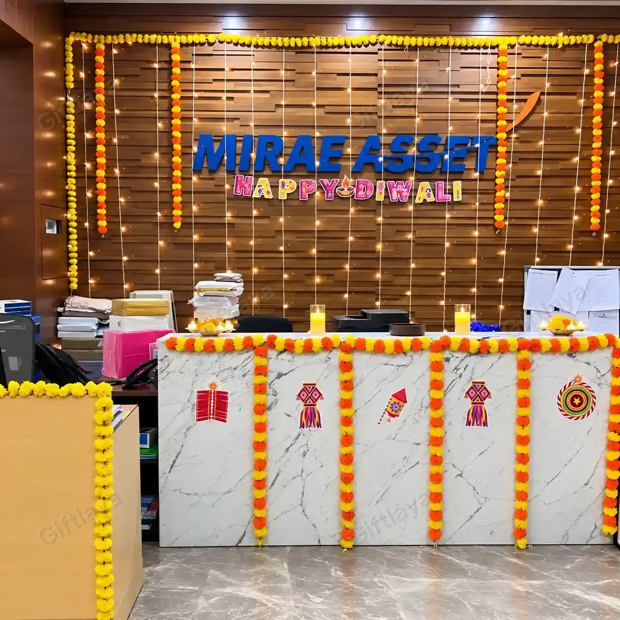 Reception and Gate Diwali Decor