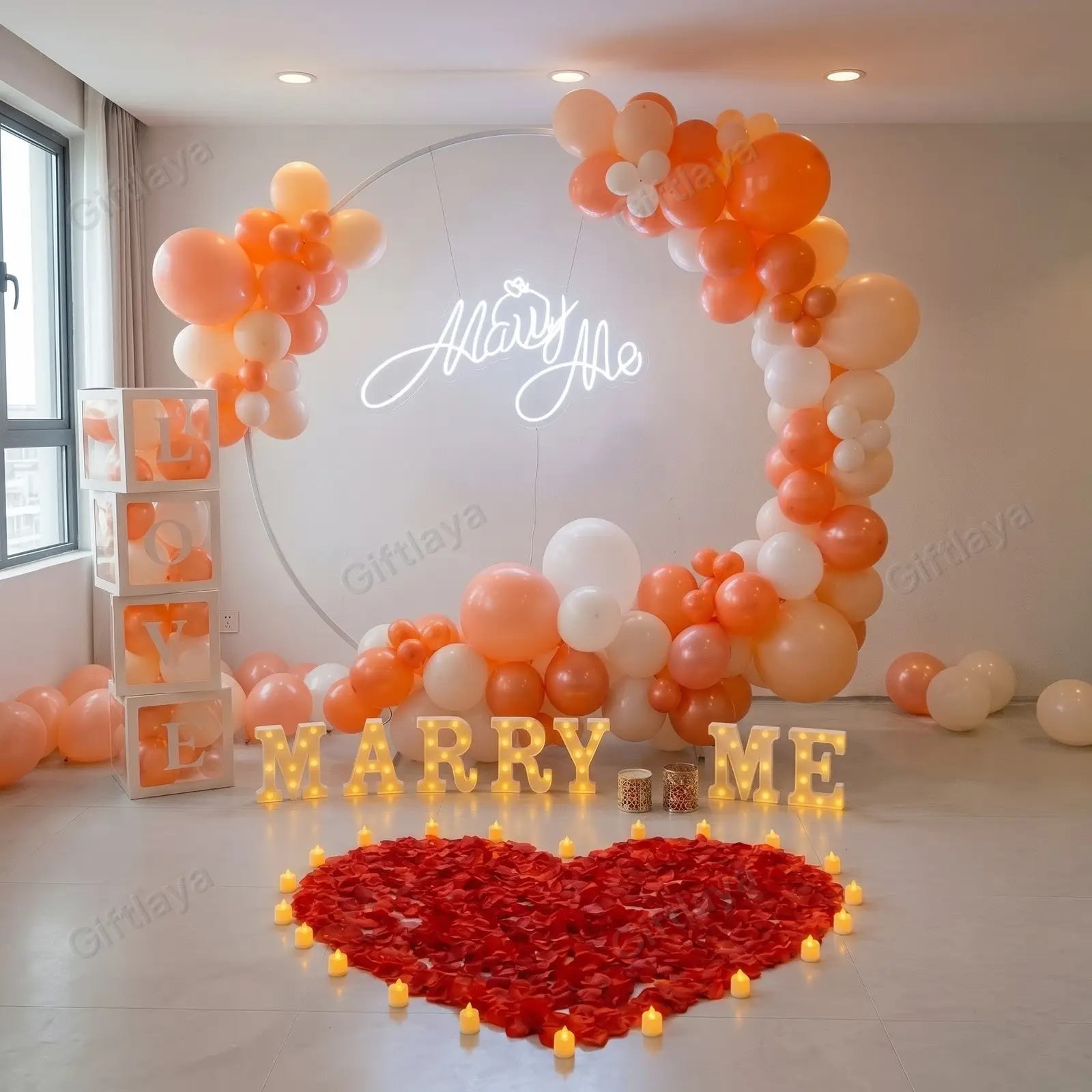 Marry Me Proposal Decoration at Home