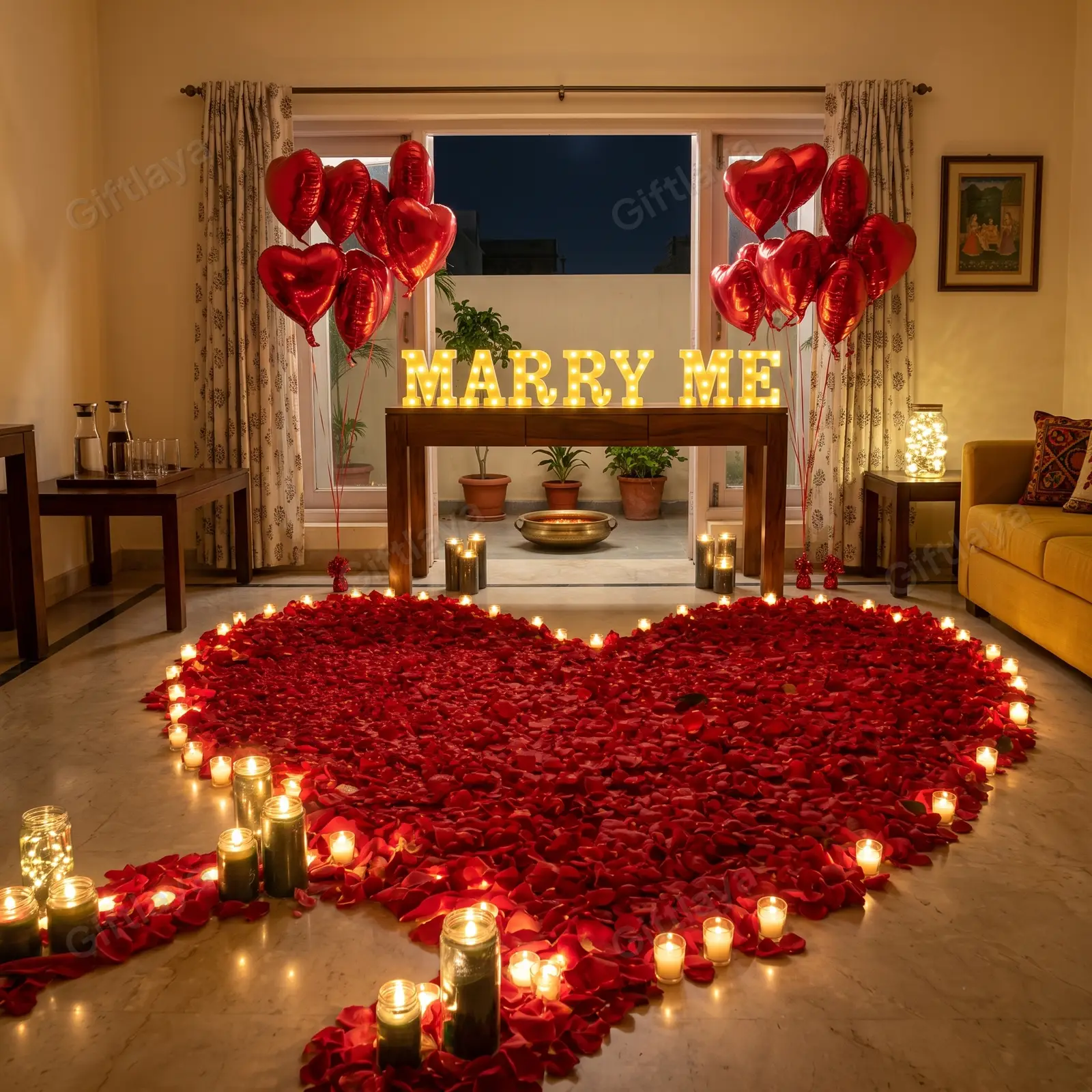 Marry Me Proposal Setup