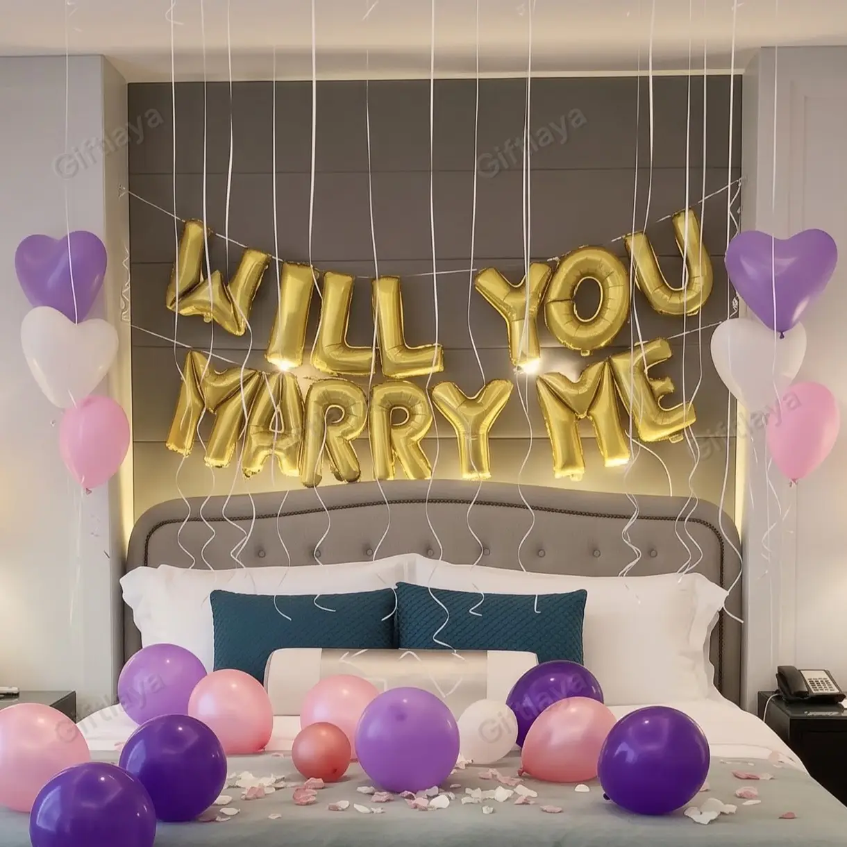 Proposal Balloon Decoration at Home — photo 3