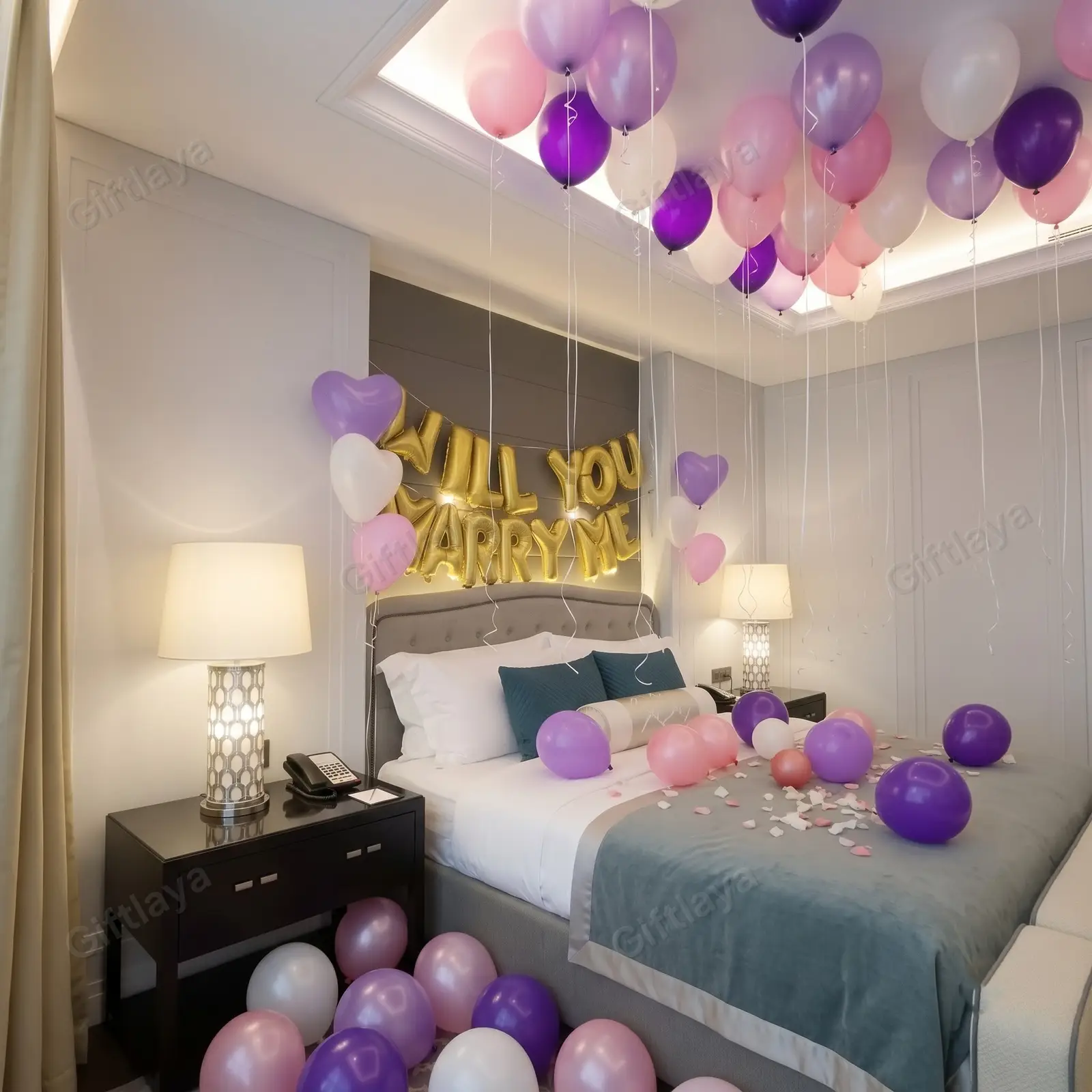 Proposal Balloon Decoration at Home — photo 2