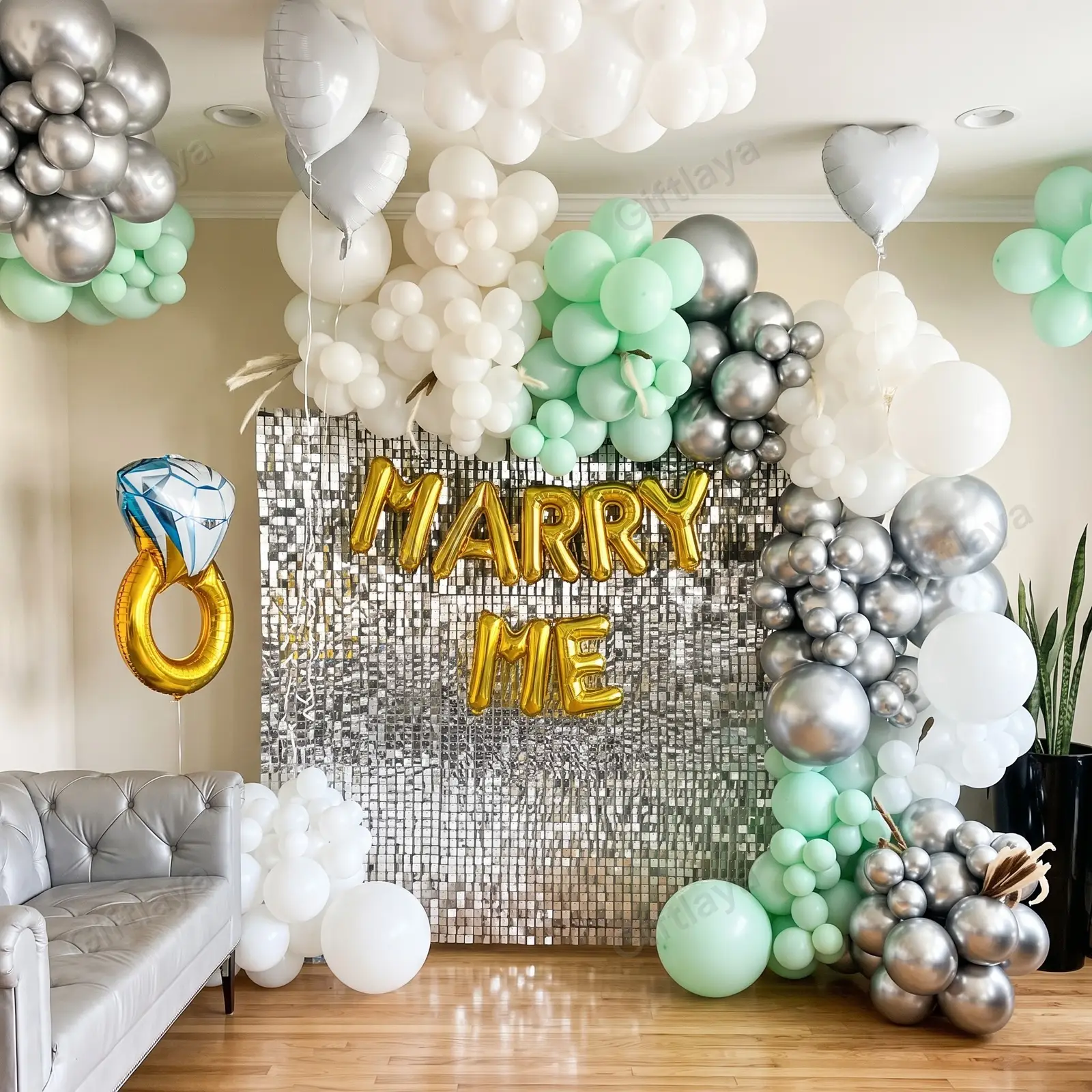 Sequins Proposal Decoration