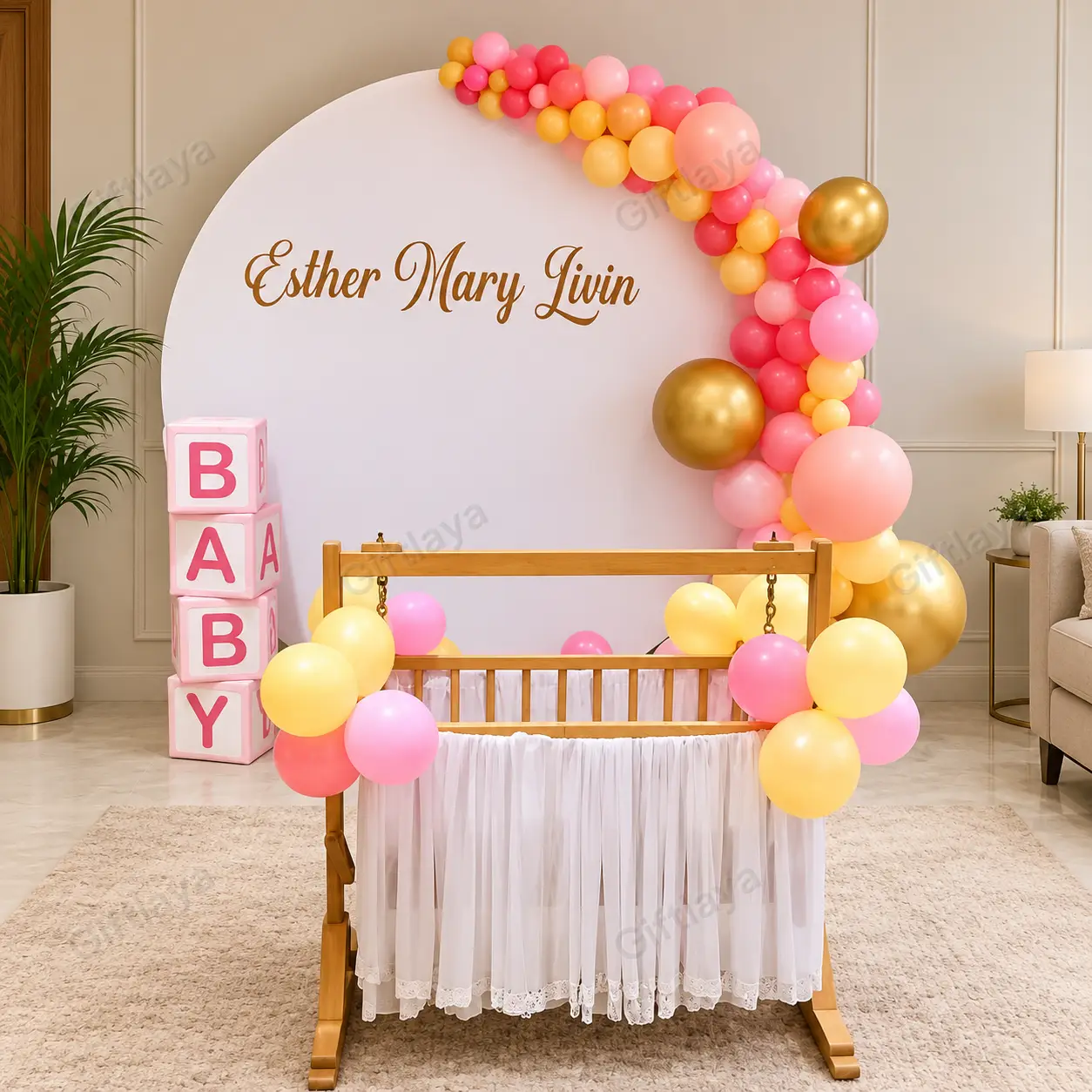 Customized Naming Backdrop