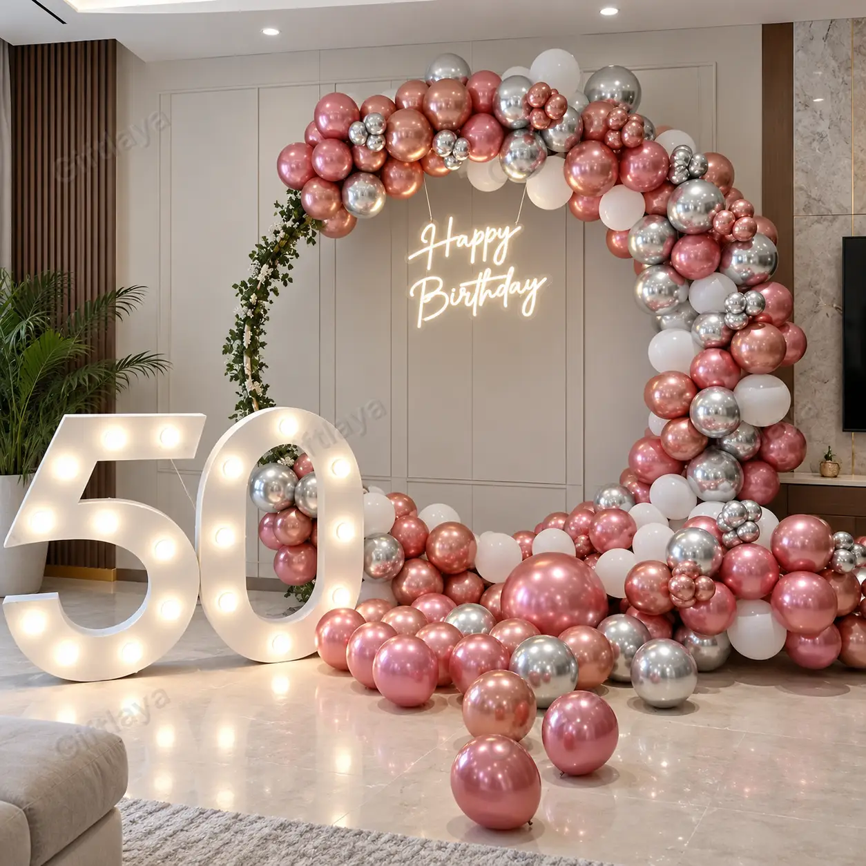 50th Surprise Birthday Decoration