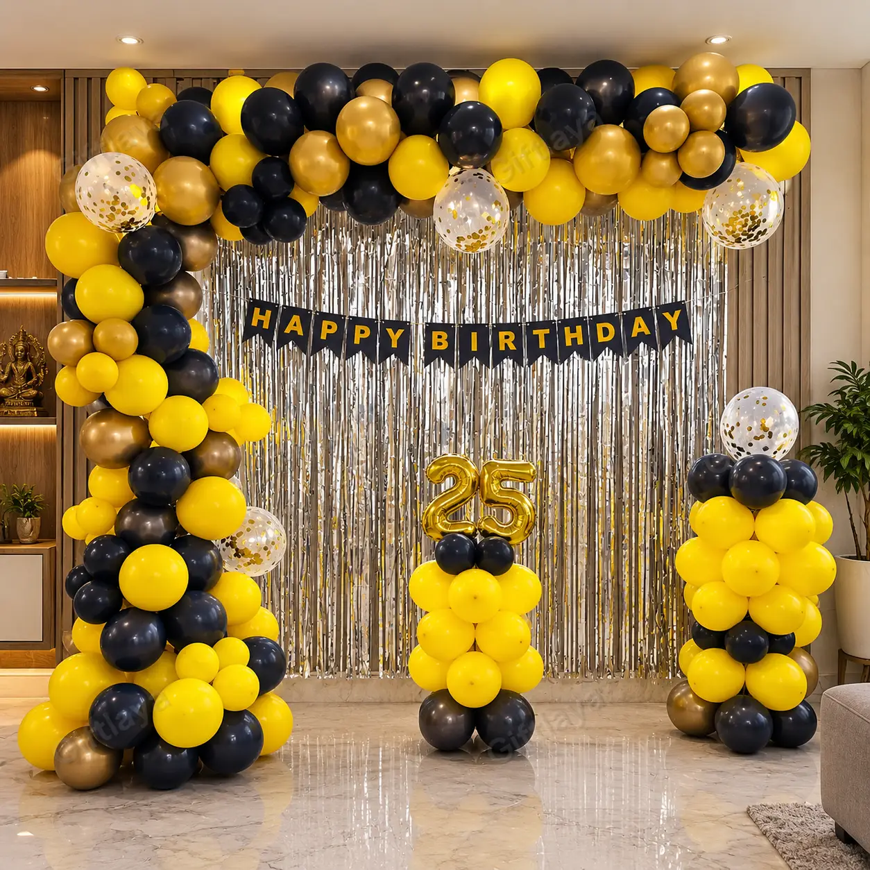 Balloon Decoration on Wall