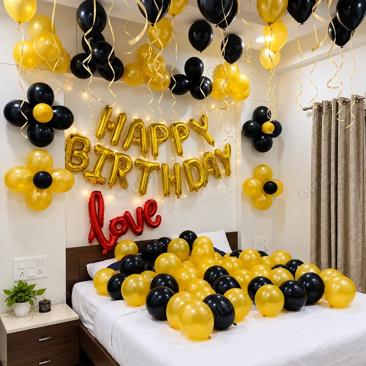 Golden Black Room Decoration