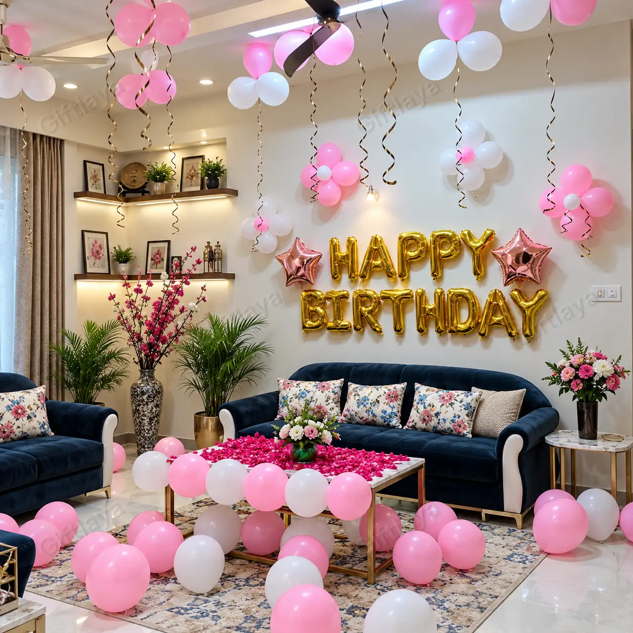 Pink and White Decoration
