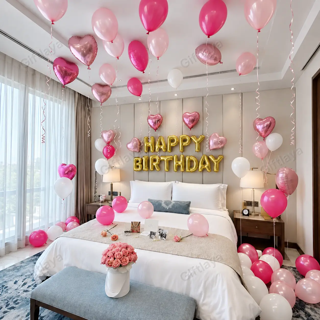 Pink Balloon Room Decor
