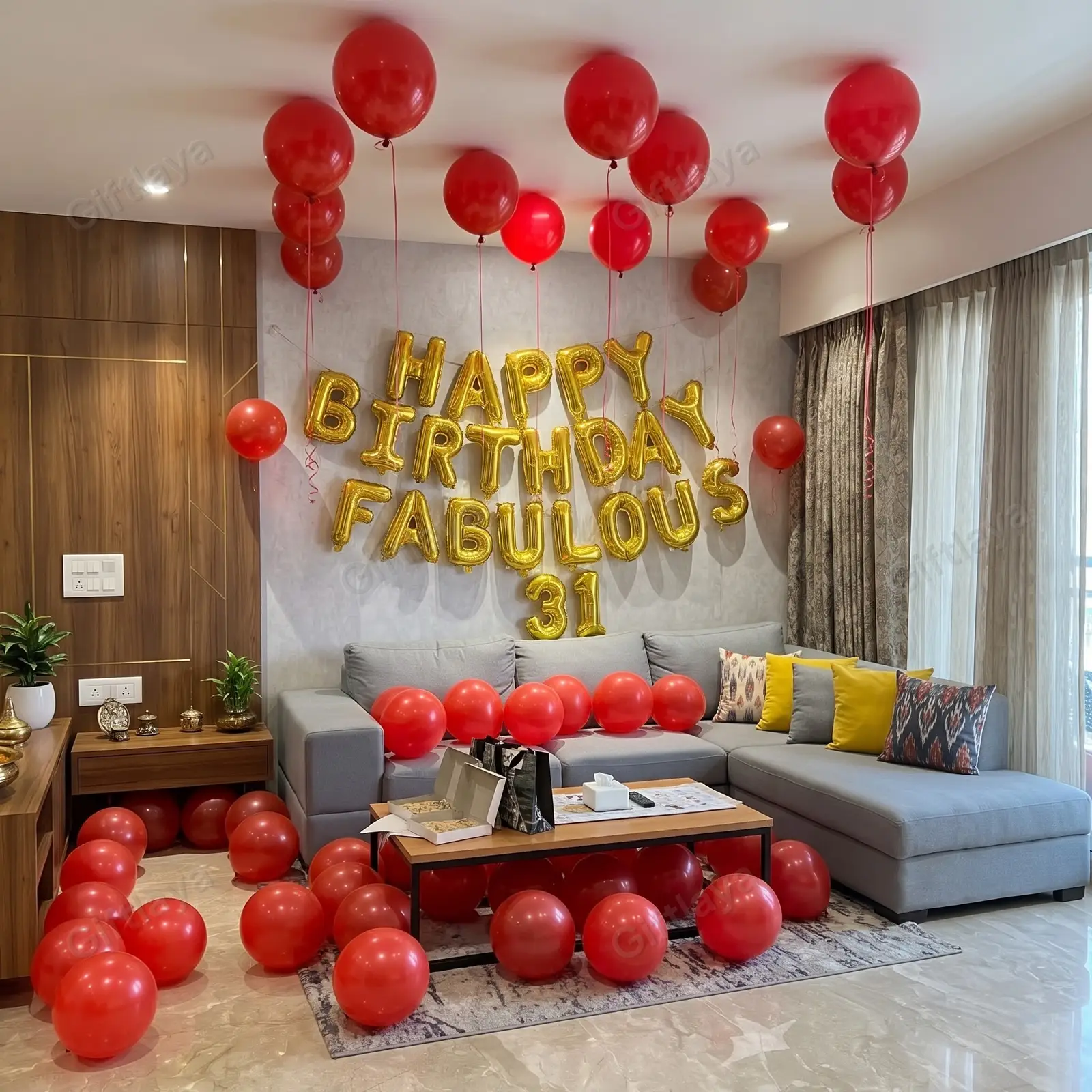 Red and Black Birthday Theme