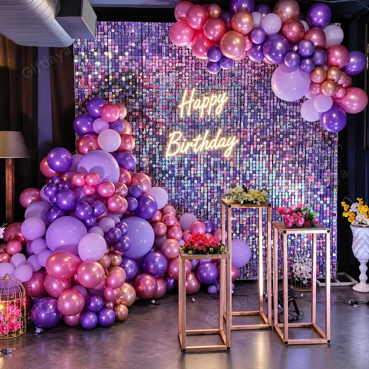 Sequence Birthday Backdrop Decoration