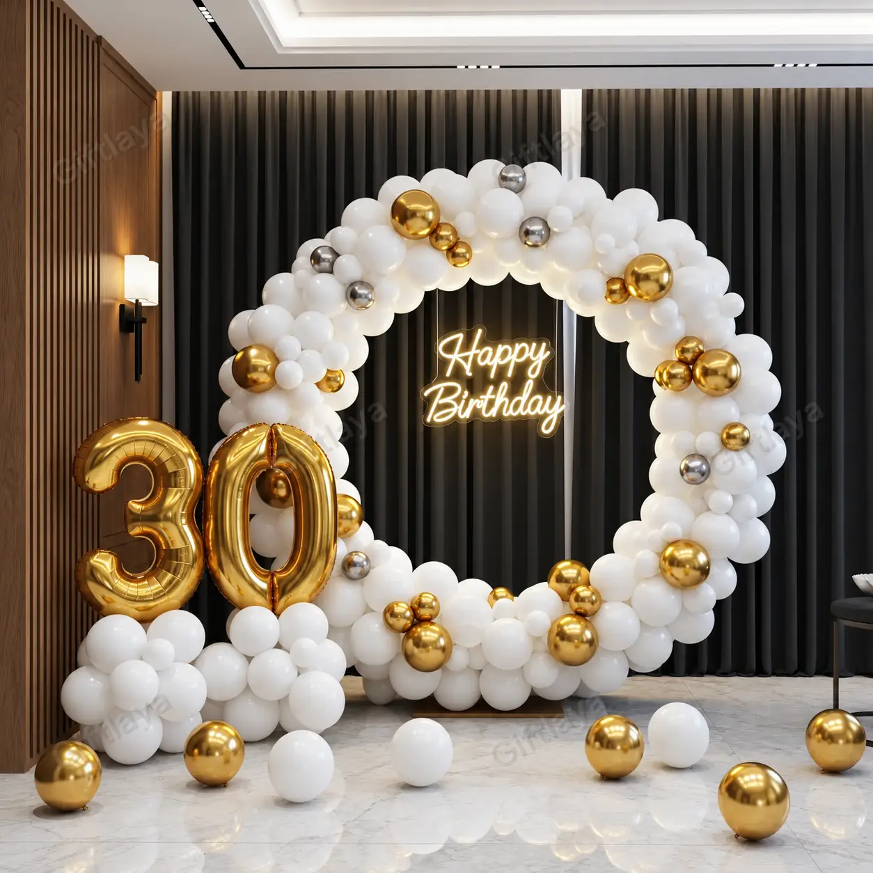 Trendy Birthday Ring Balloon Decor