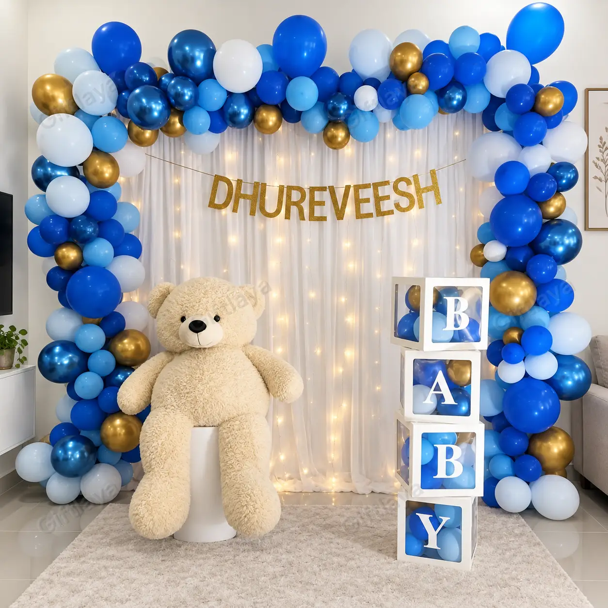 Baby Boy Christening Decoration