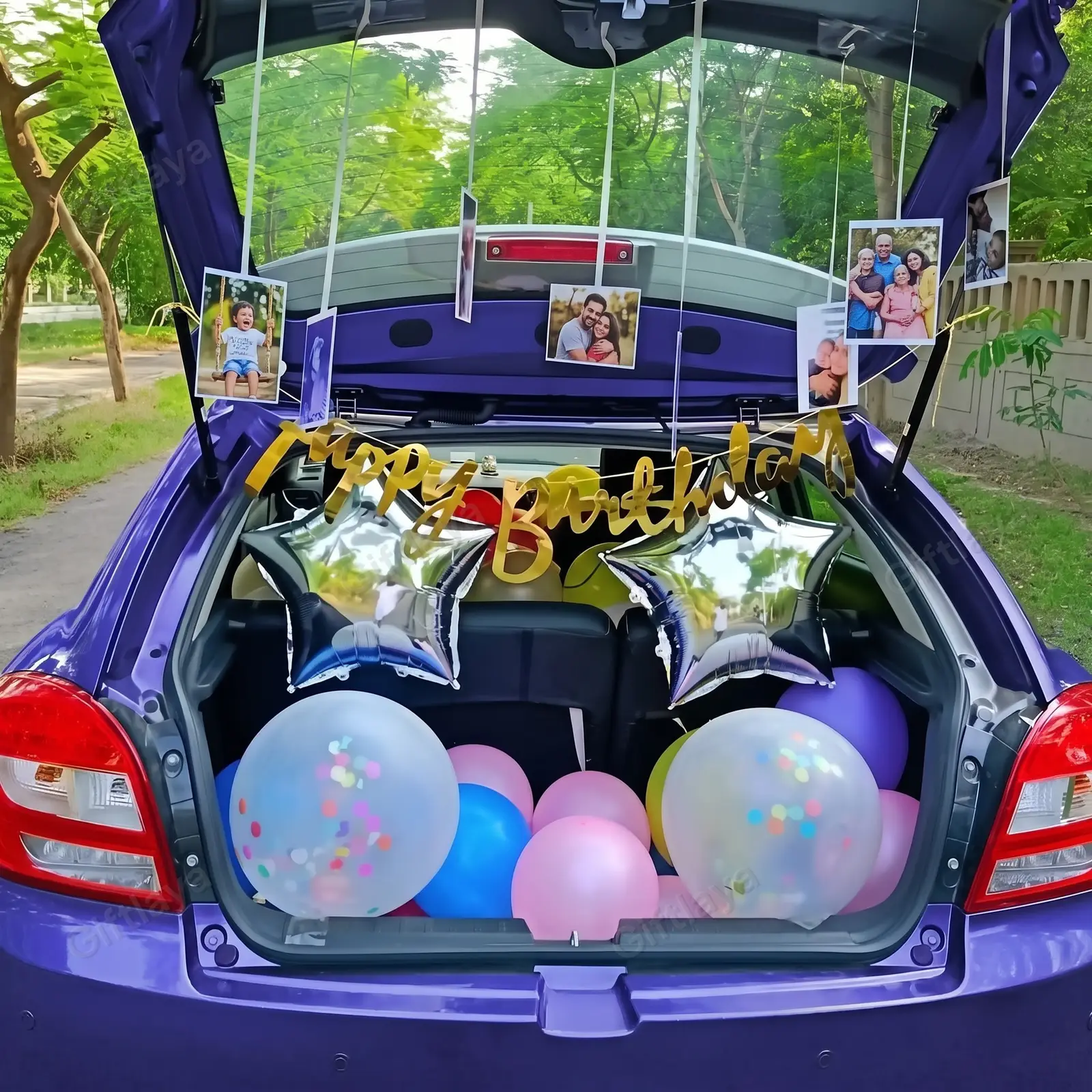 Confetti Car Decor