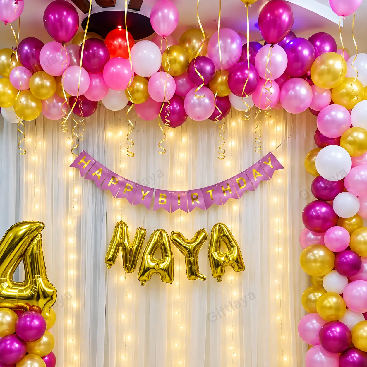Baby Girl Birthday Decor — photo 3