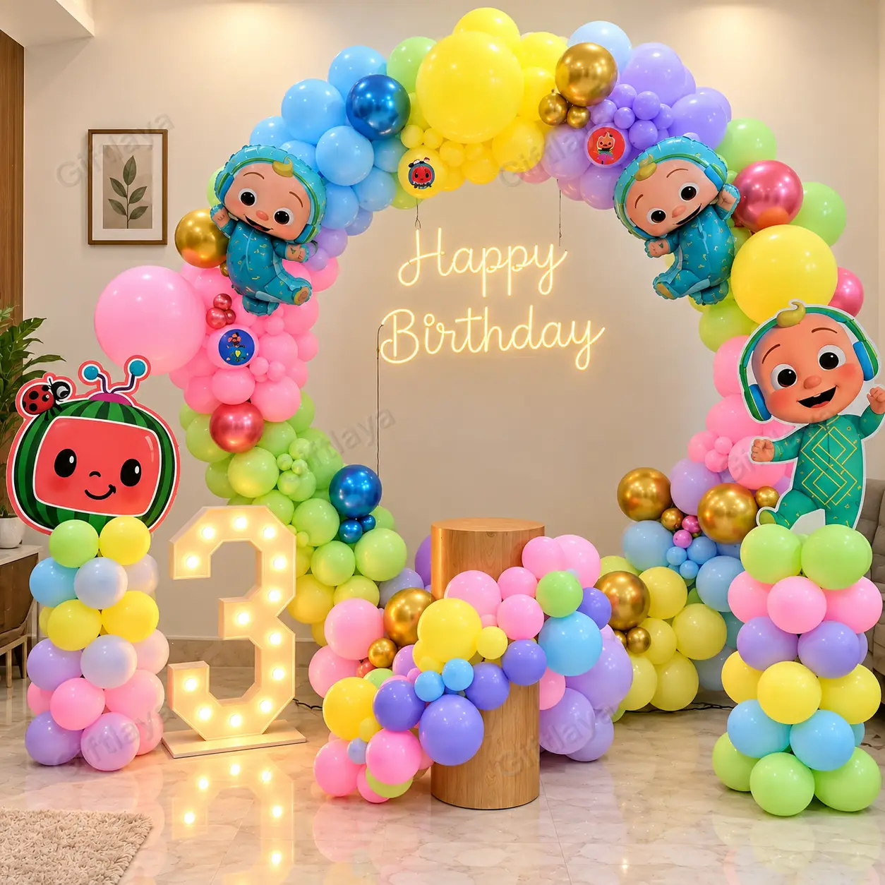 Cocomelon Ring Birthday Decoration — photo 3