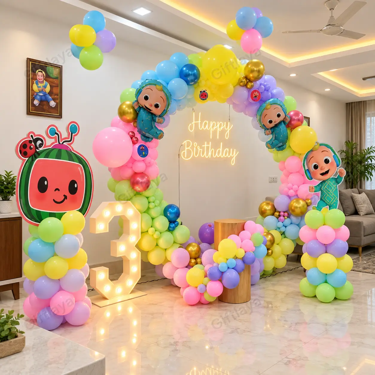 Cocomelon Ring Birthday Decoration — photo 2