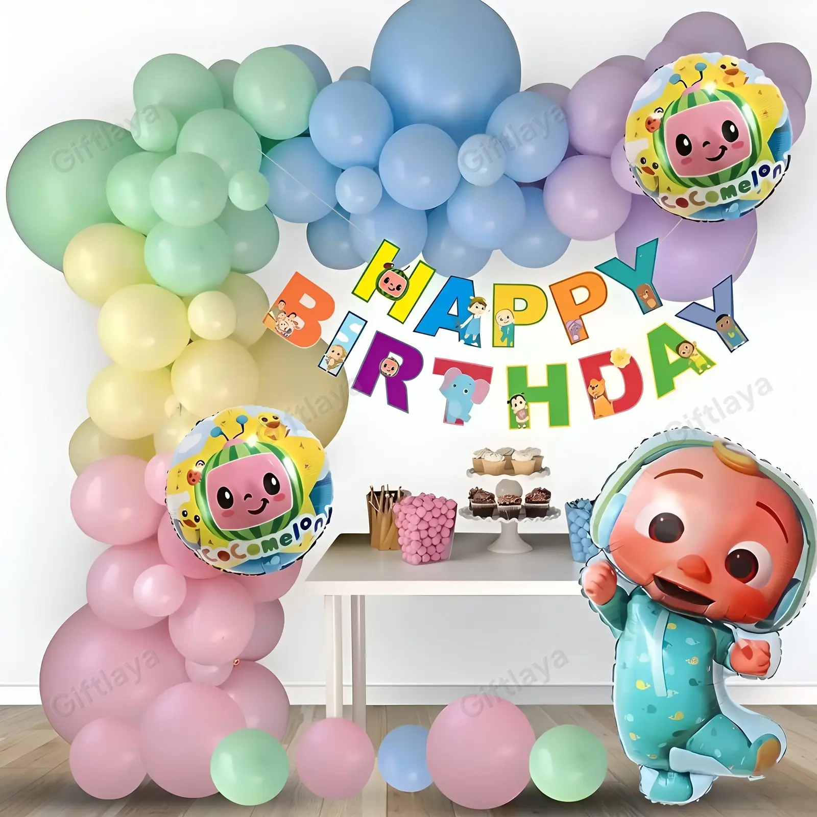 Cocomelon Theme Balloon Decoration