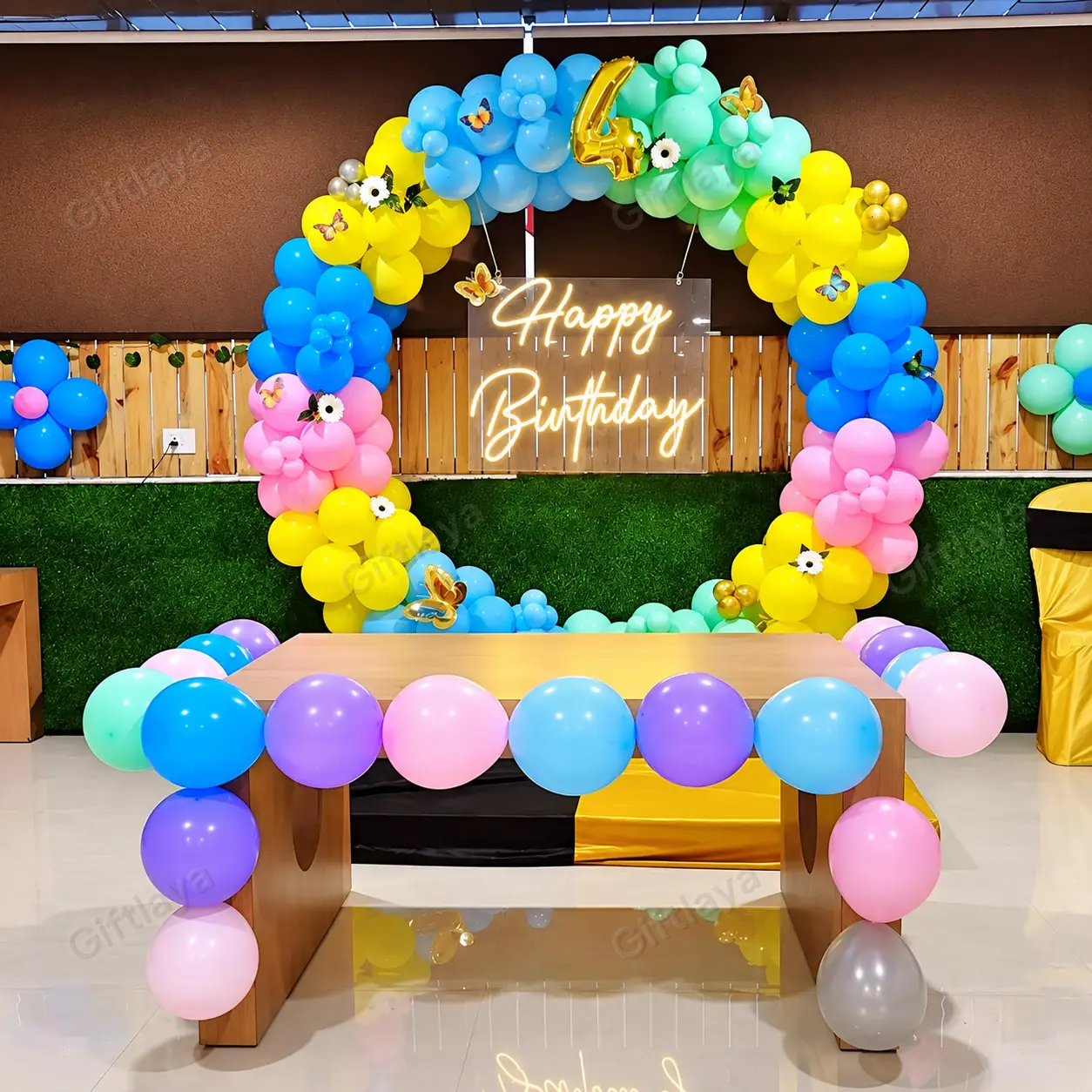 Colorful Balloon Ring Decoration