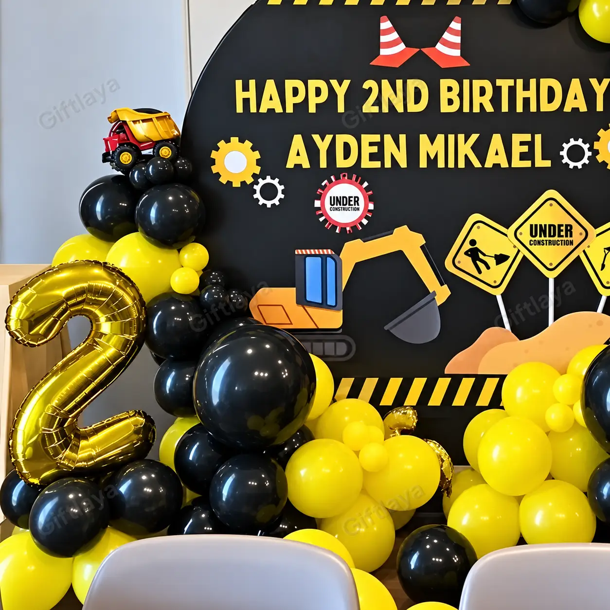 Construction Theme Birthday Decoration — photo 3