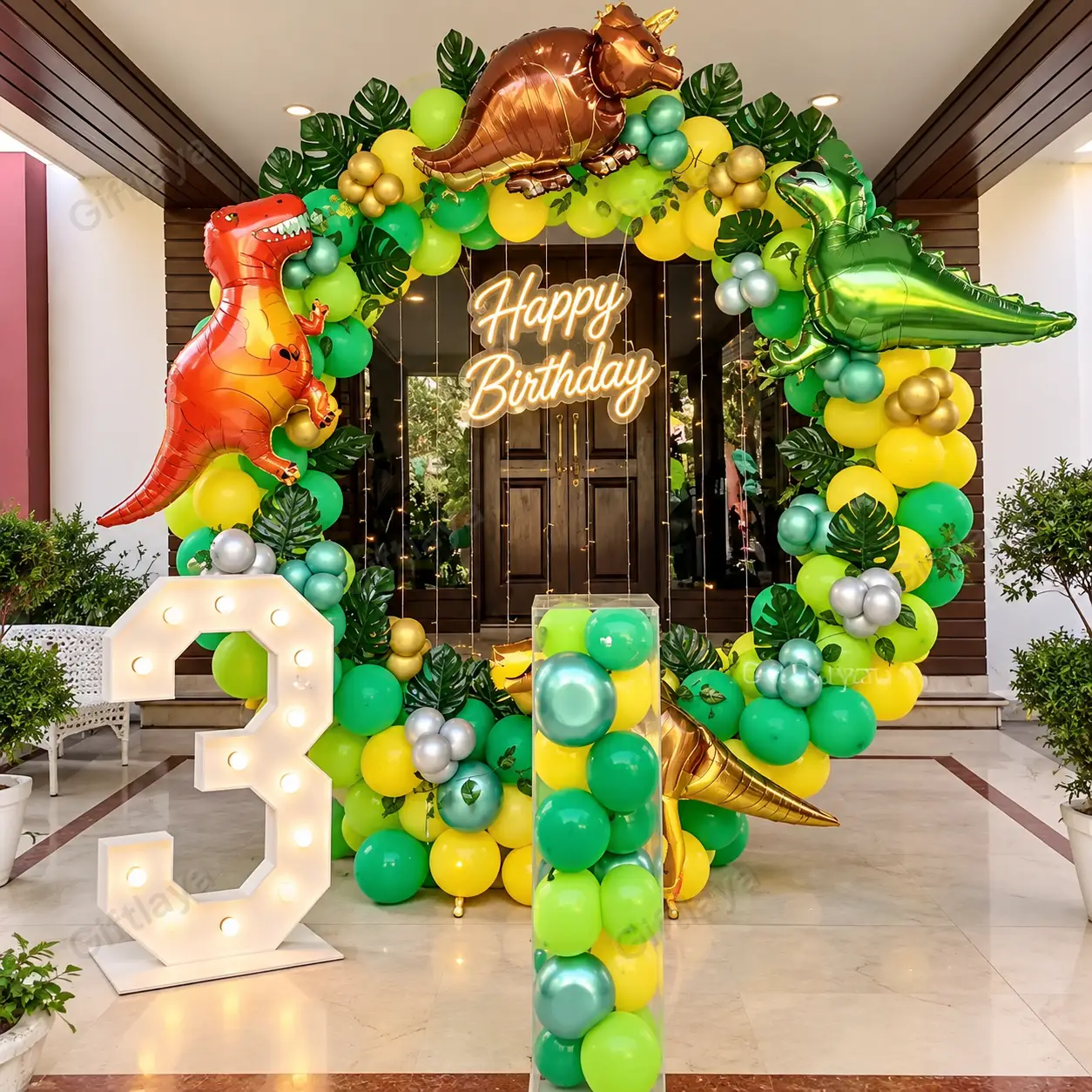 Dino Theme Birthday Decoration