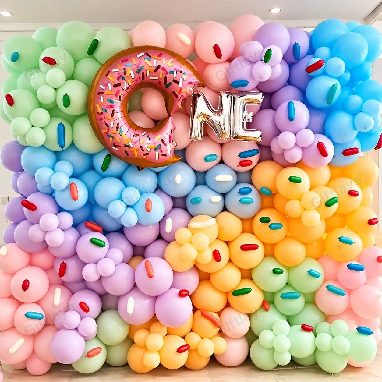 Donut Theme Balloon Wall