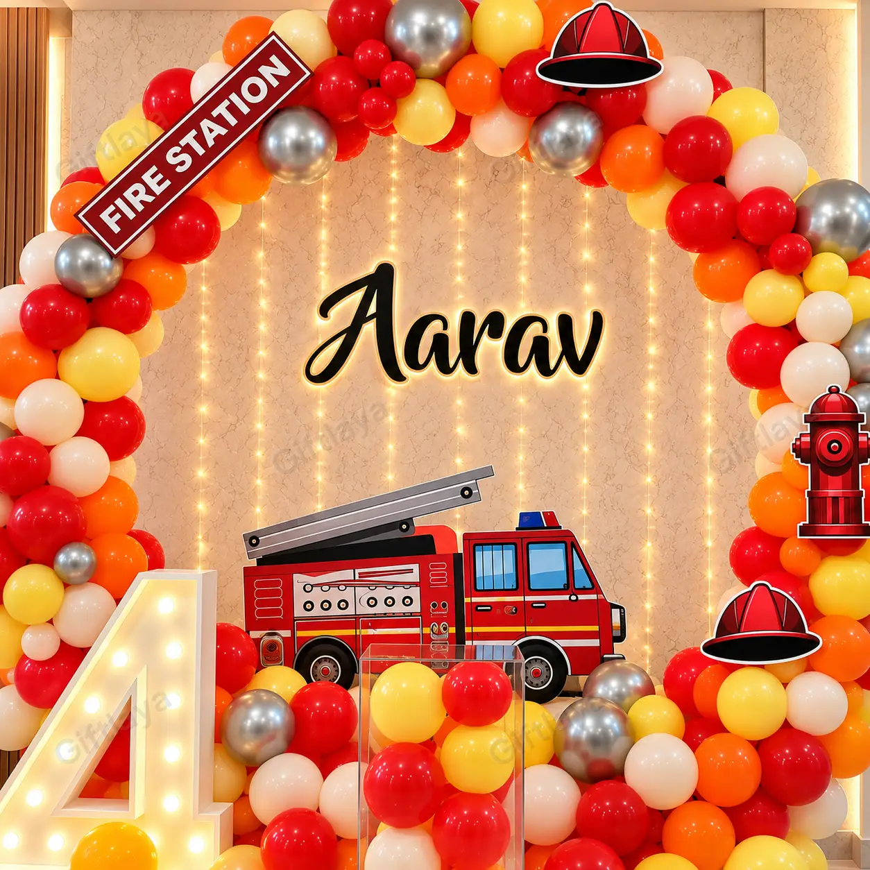 Fire Station Birthday Decoration — photo 3