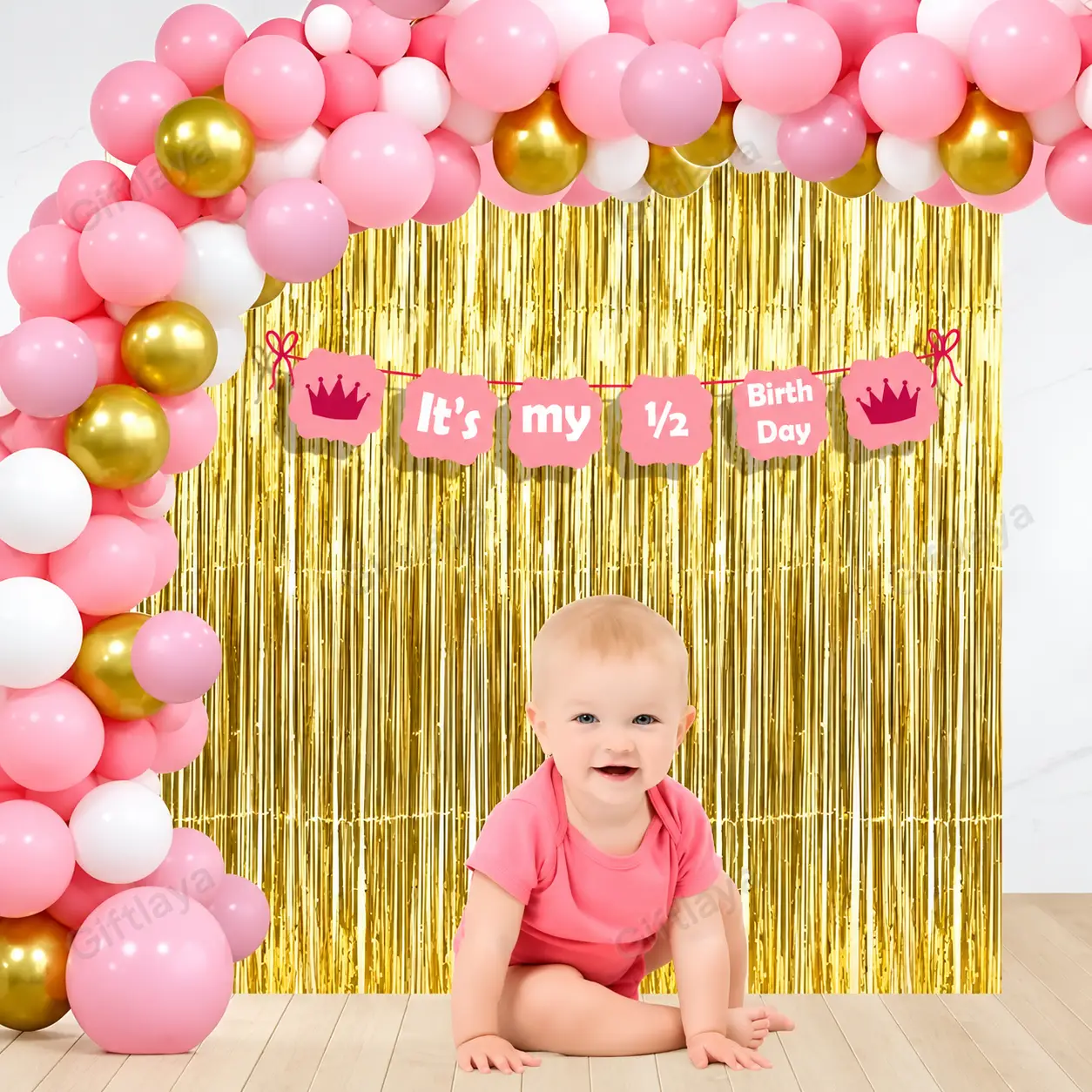 Half Birthday Balloon Decoration — photo 2