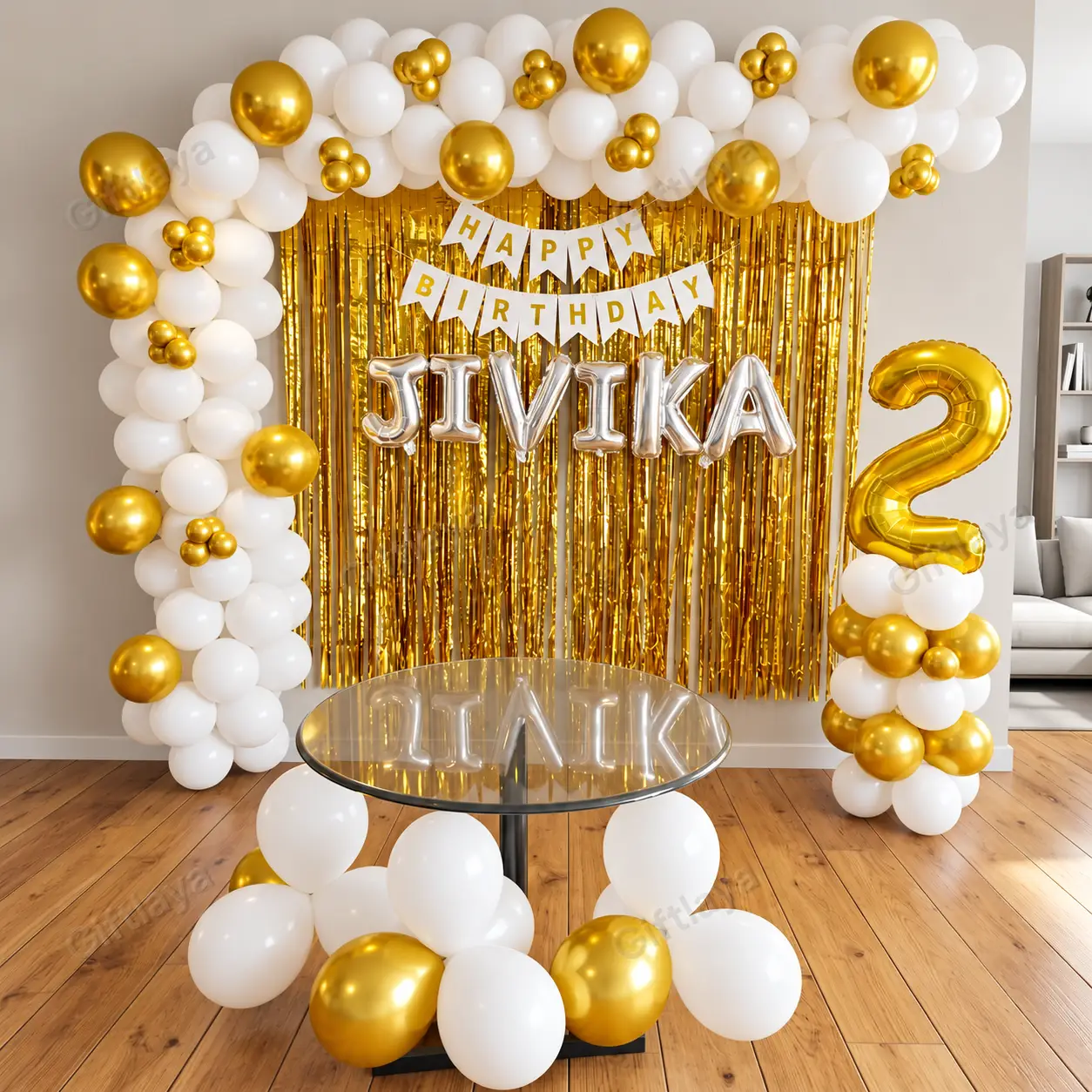 Kids Birthday Balloon Decoration at Home