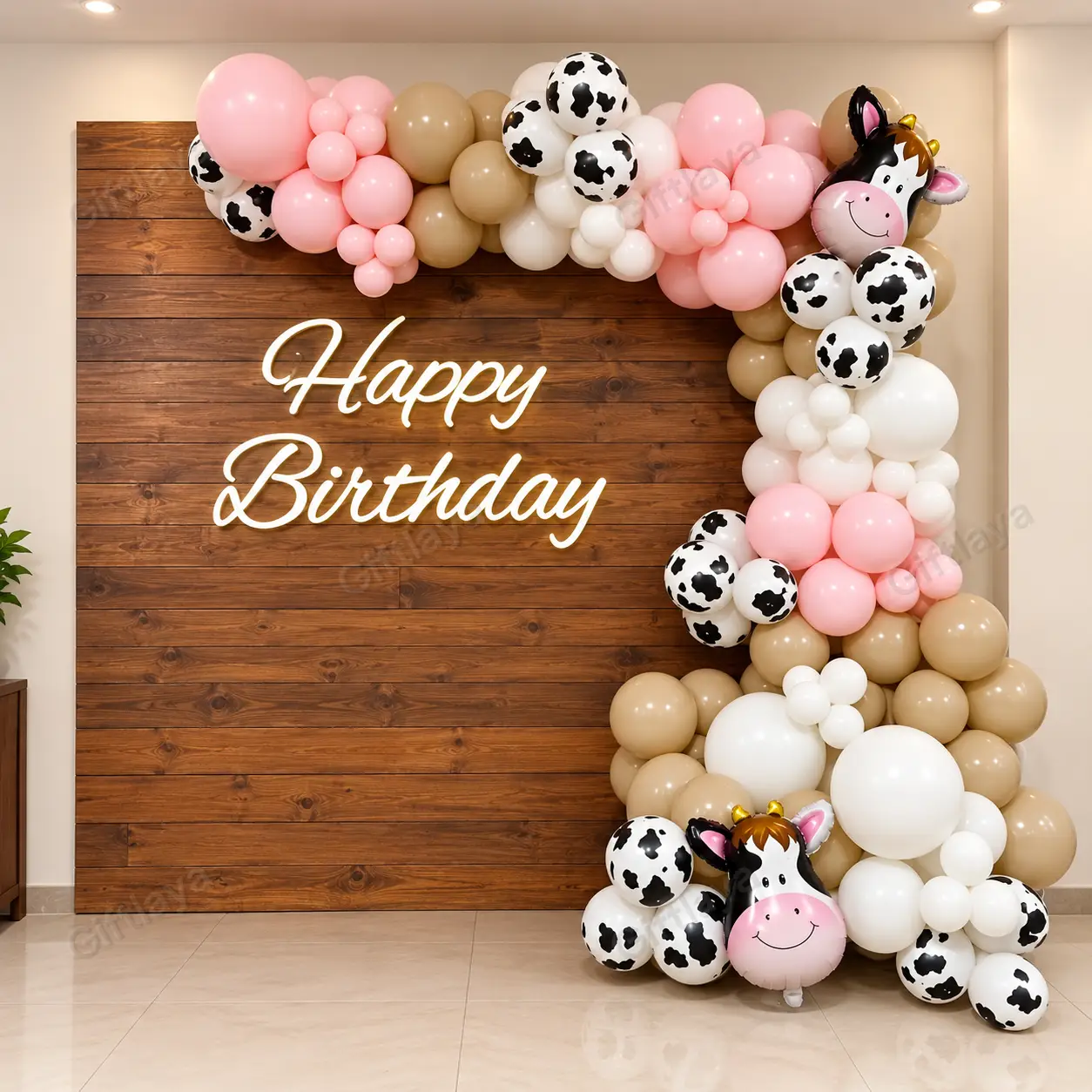 Moomoo Theme Birthday Decoration