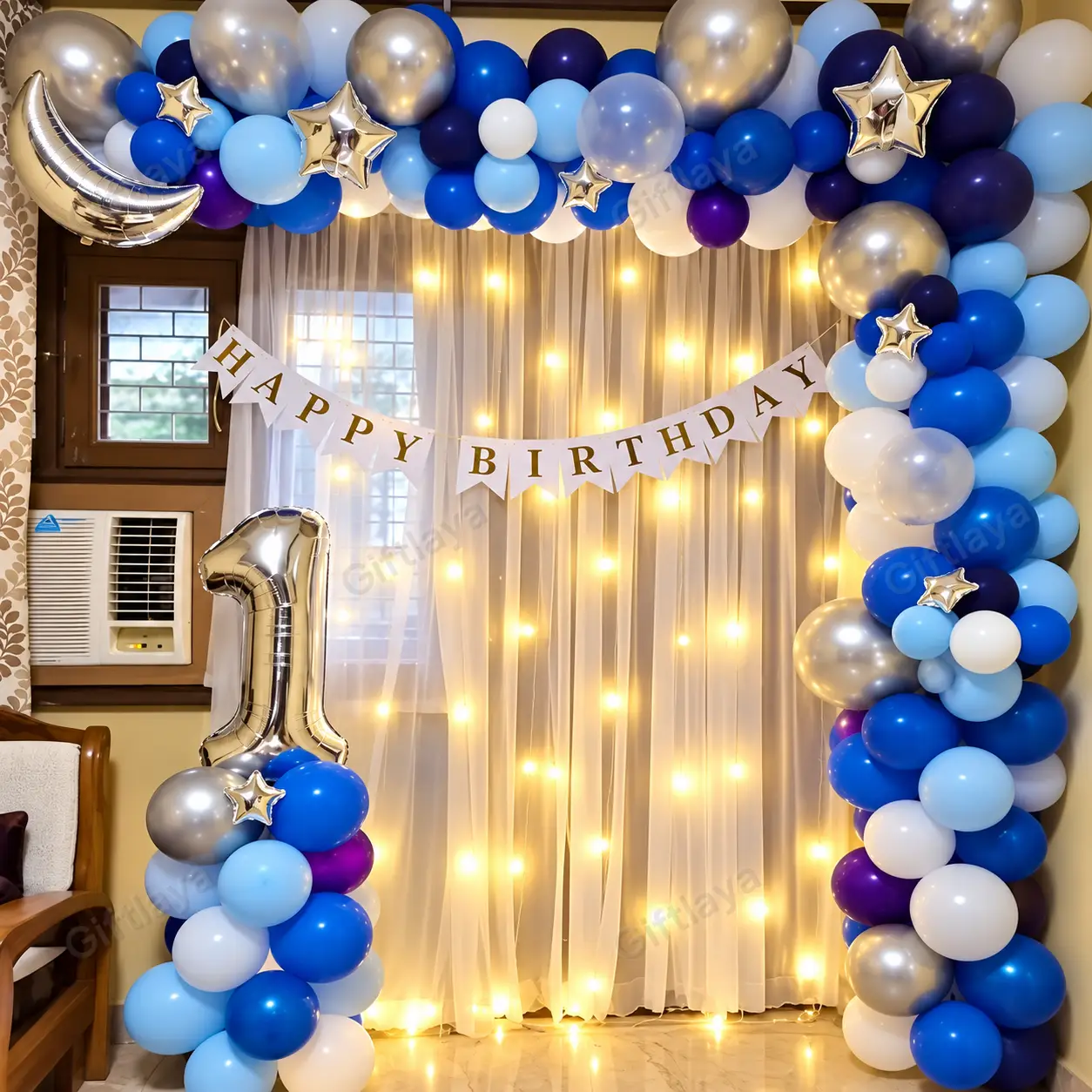 Moon and Star Decoration
