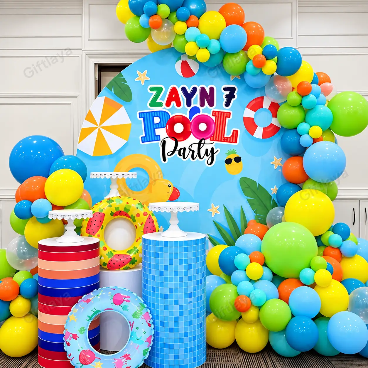 Pool Party Theme Birthday Decoration — photo 3