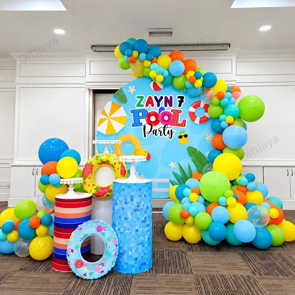 Pool Party Theme Birthday Decoration
